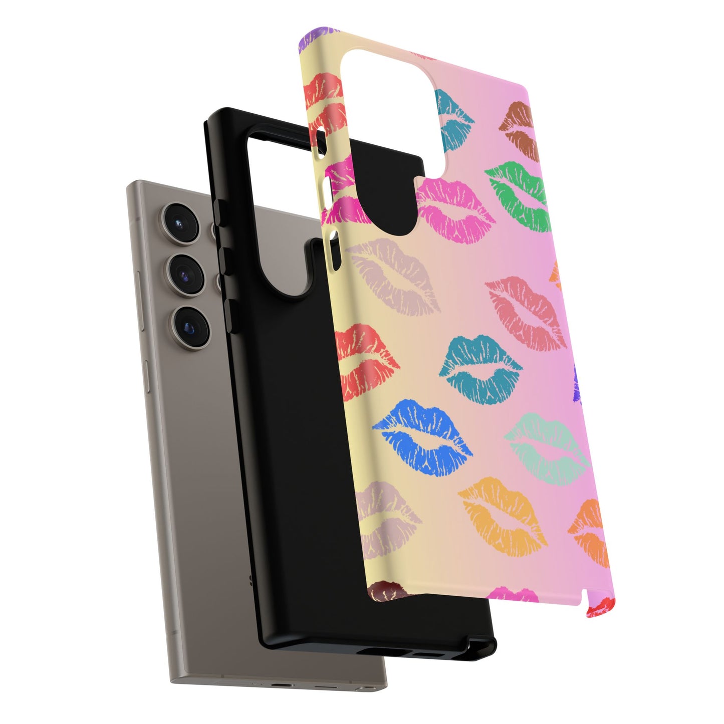 Kiss Print Tough Phone Cases Cute, Durable for Samsung