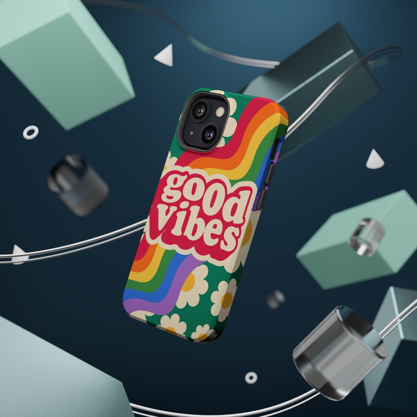Good Vibes MAGNETIC Tough Phone Cases, Colorful, Cheerful Phone Protection, Gifts for Friends