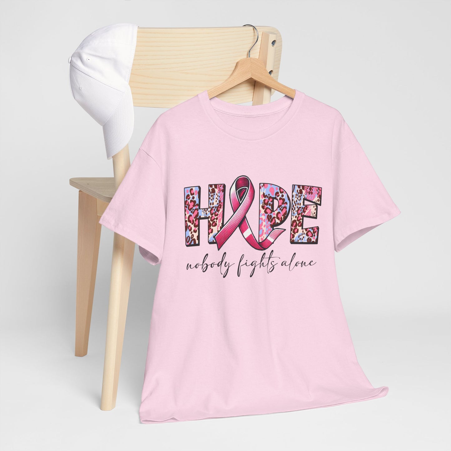 Hope & Support Unisex Tee - Nobody Fights Alone