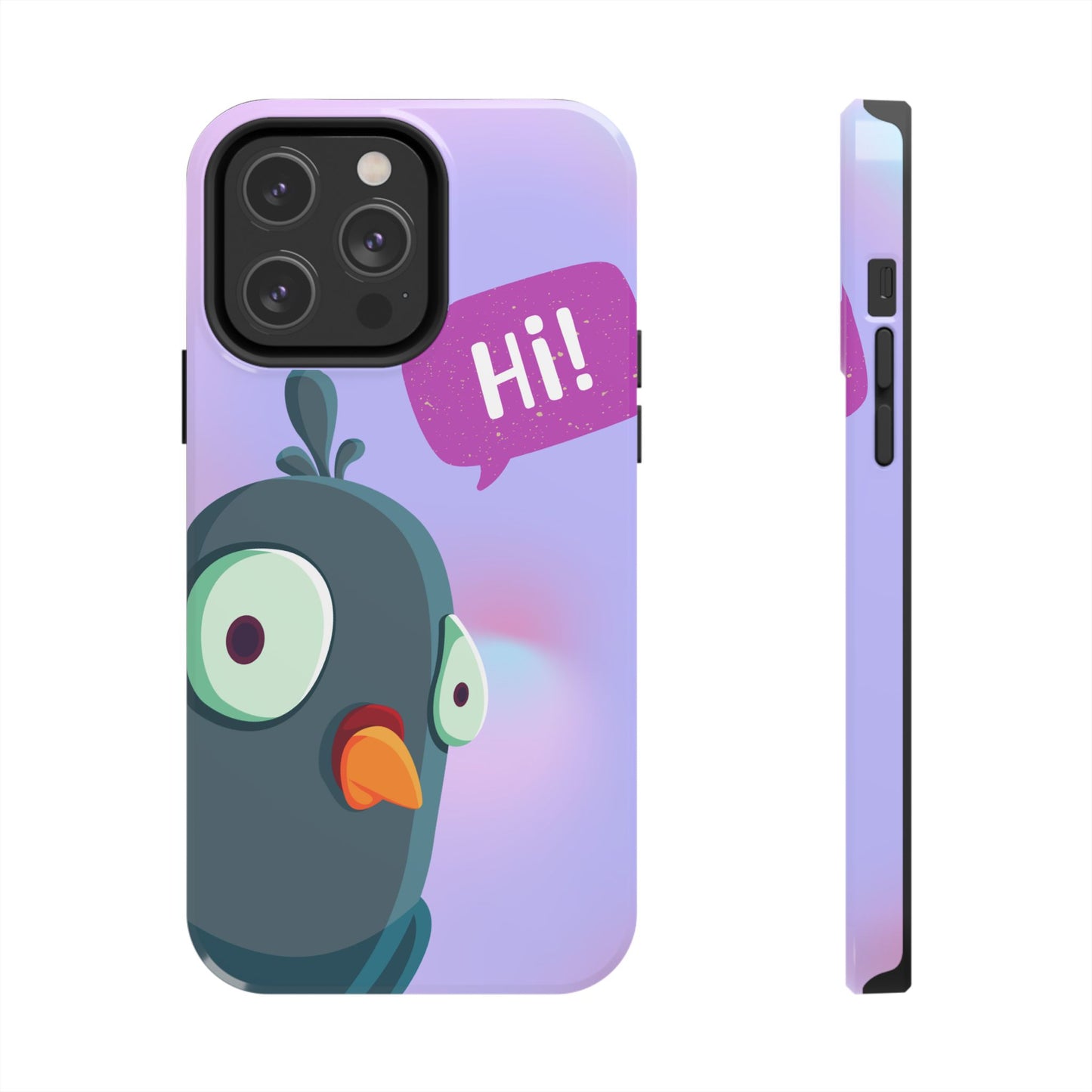 Colorful Cartoon Bird Tough Phone Case - Say Hi!