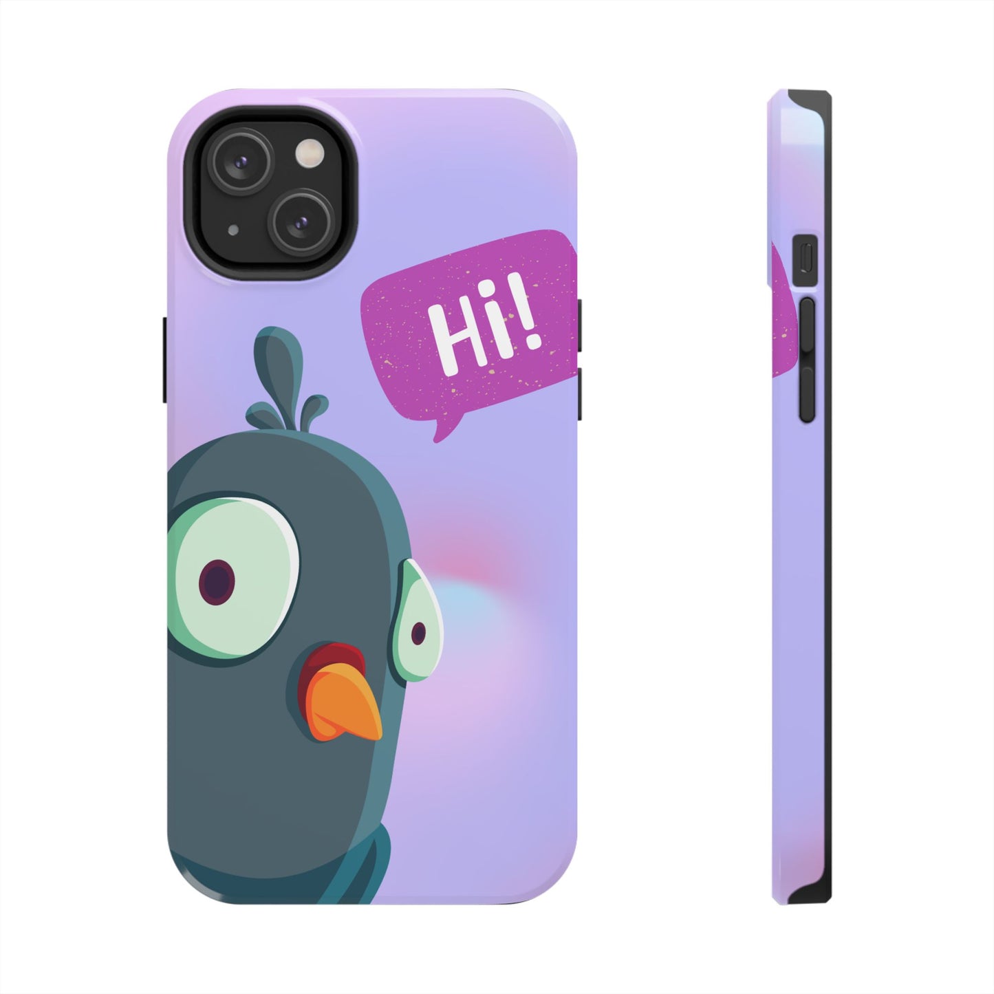 Colorful Cartoon Bird Tough Phone Case - Say Hi!