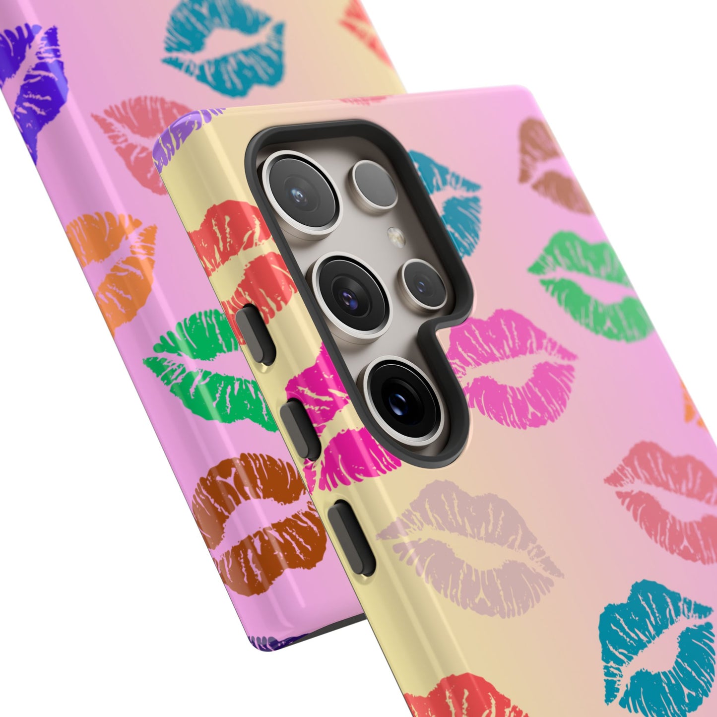 Kiss Print Tough Phone Cases Cute, Durable for Samsung