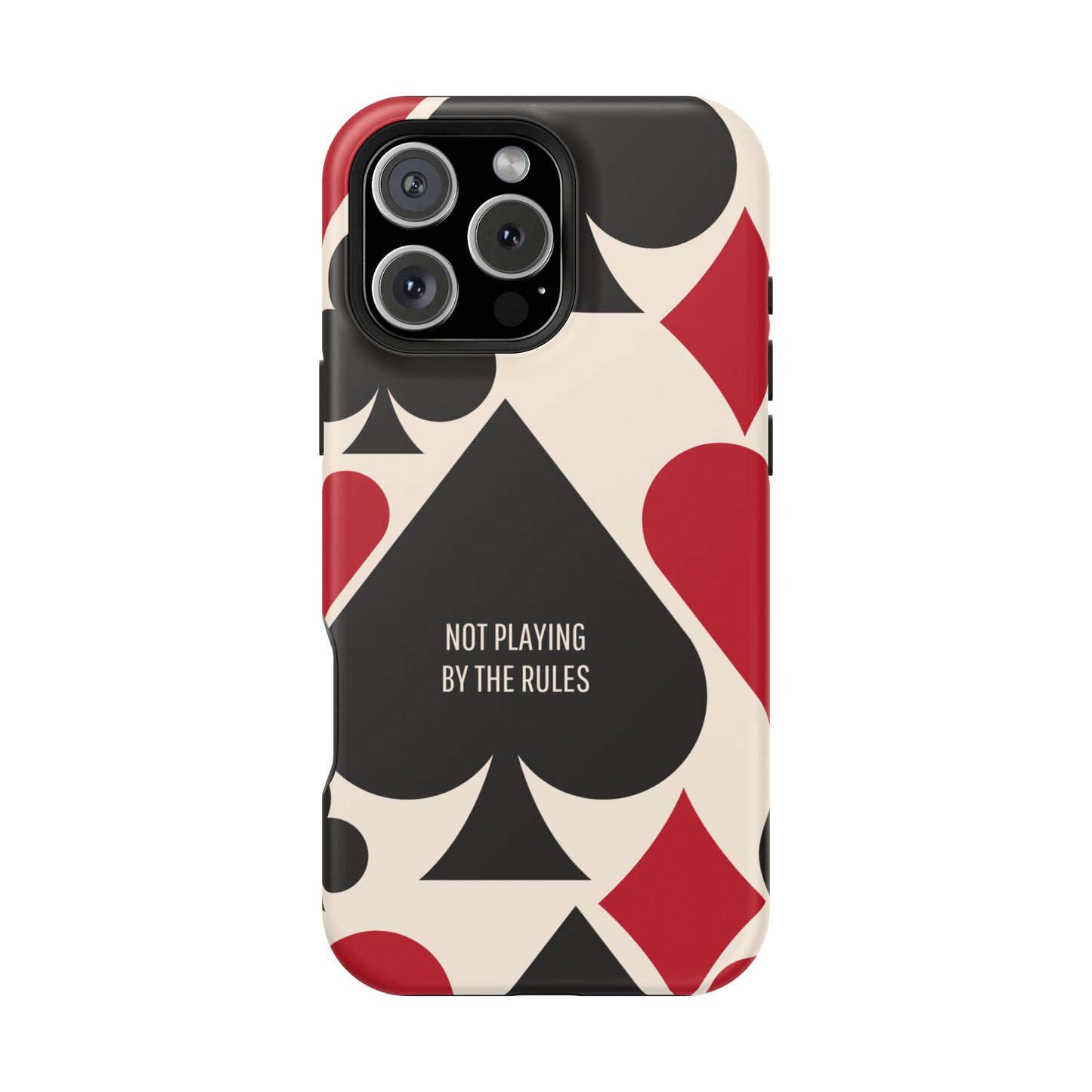 Bold Playing Card Tough Phone Case - Not Playing by the Rules for Iphone