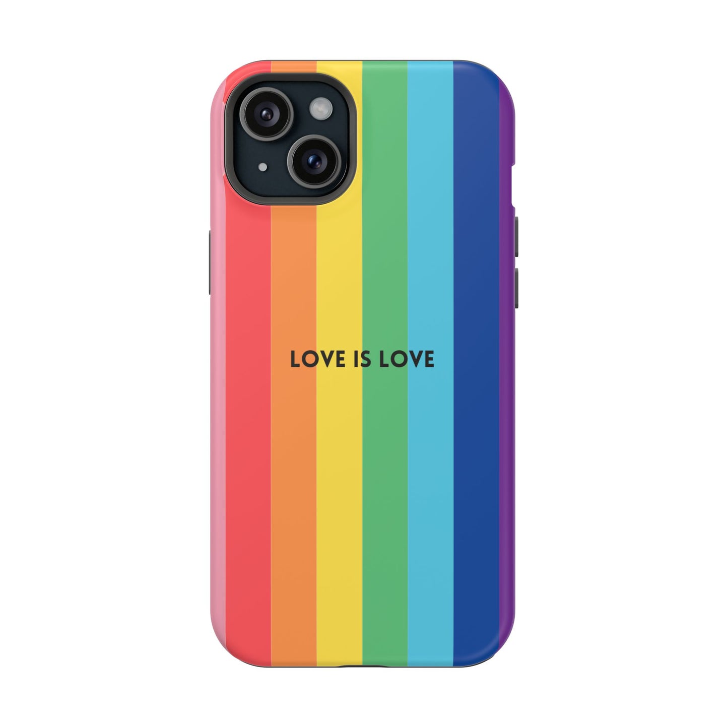 lOVE IS LOVE- Rainbow, LGBTQ+ Pride MAGNETIC Phone Case