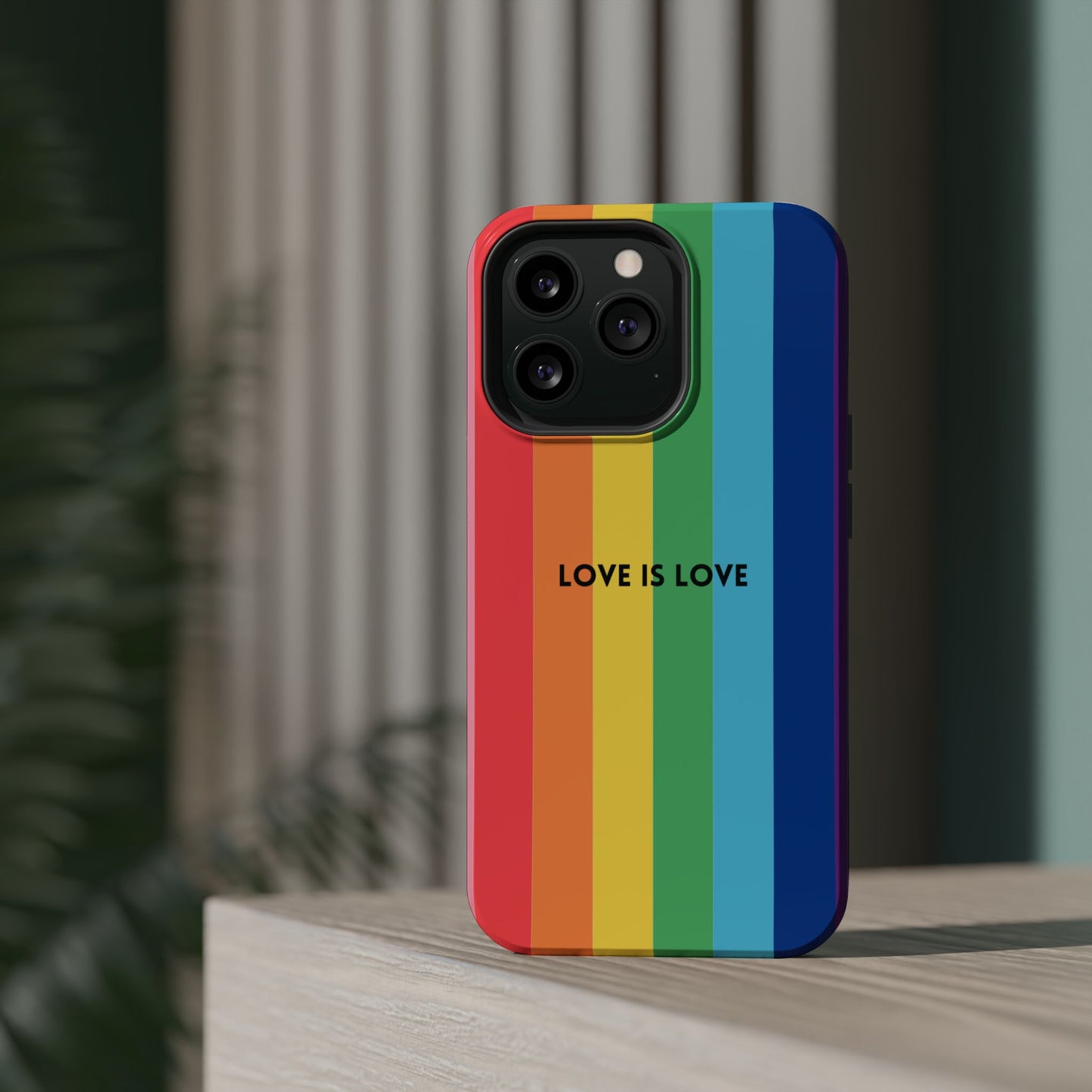 lOVE IS LOVE- Rainbow, LGBTQ+ Pride MAGNETIC Phone Case