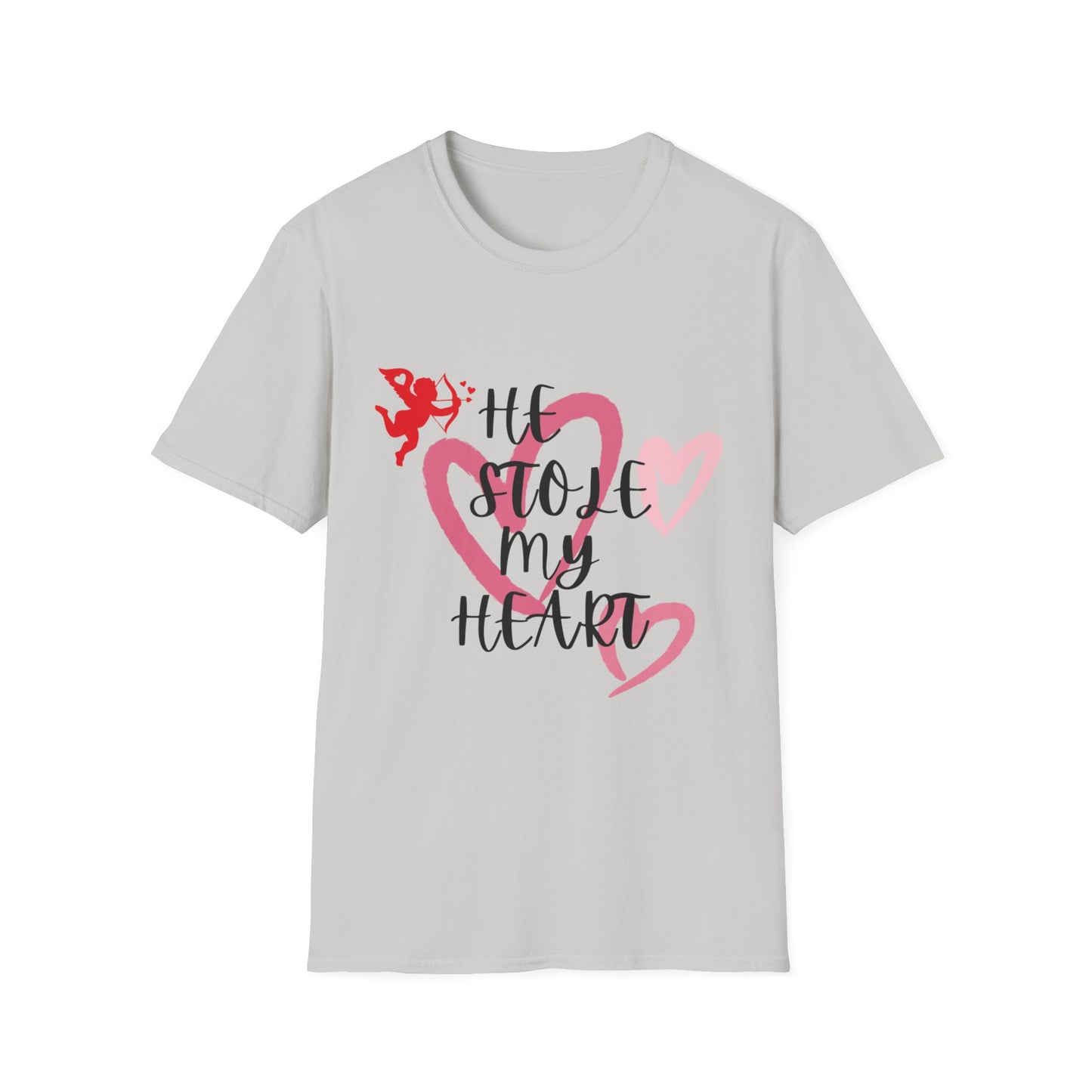 He Stole My Heart Unisex T-Shirt - Cute Valentine’s Day Couple Shift