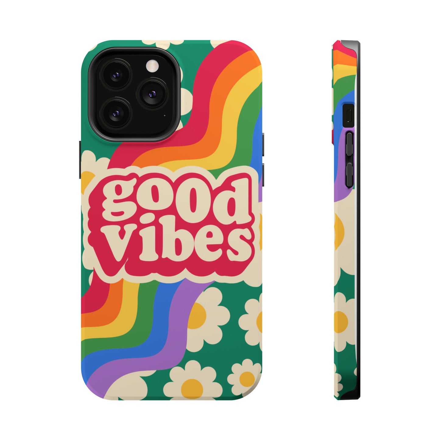 Good Vibes MAGNETIC Tough Phone Cases, Colorful, Cheerful Phone Protection, Gifts for Friends