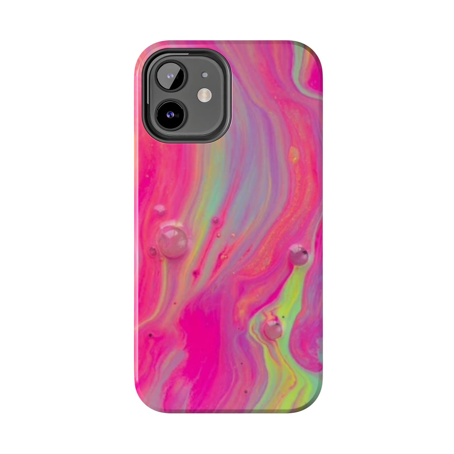 Colorful Swirl Futuristic Tough Phone Case, Stylish Durable Cover for Iphone