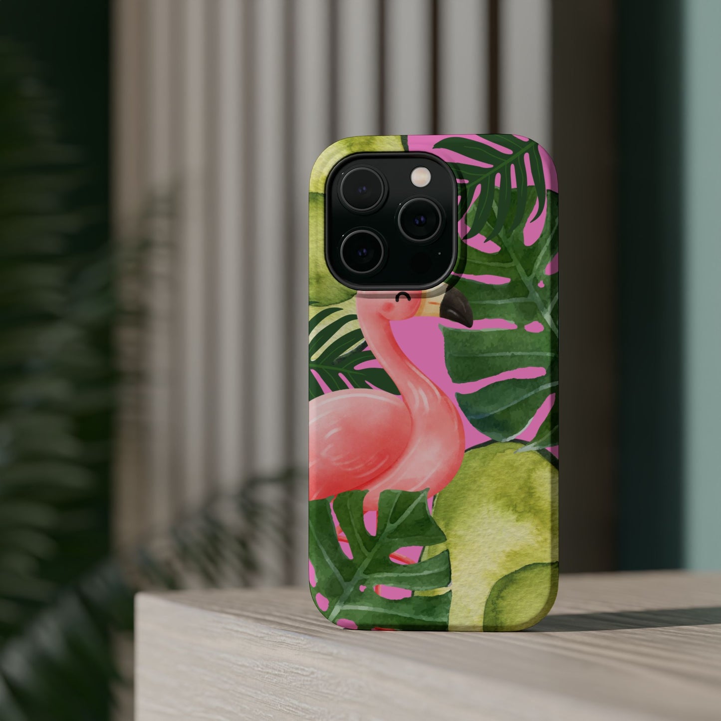Tropical Flamingo, Cute, Summer Vibes MAGNETIC Tough Phone Case