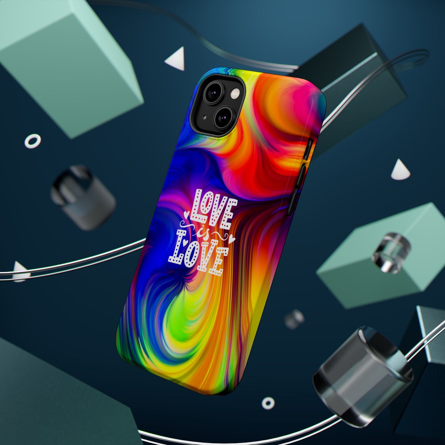 LOVE IS LOVE Colorful Love, Pride Tough Phone Case