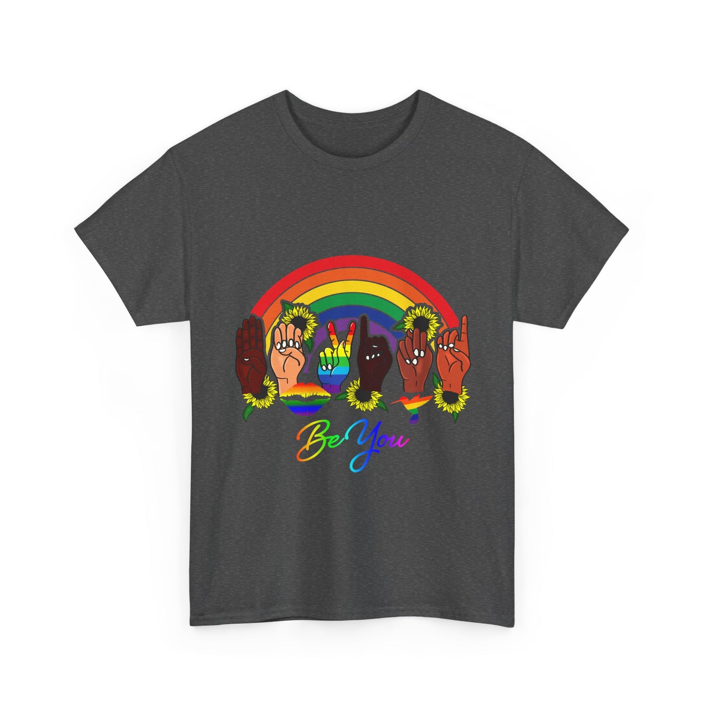 Be You Rainbow Hands Unisex Cotton Tee