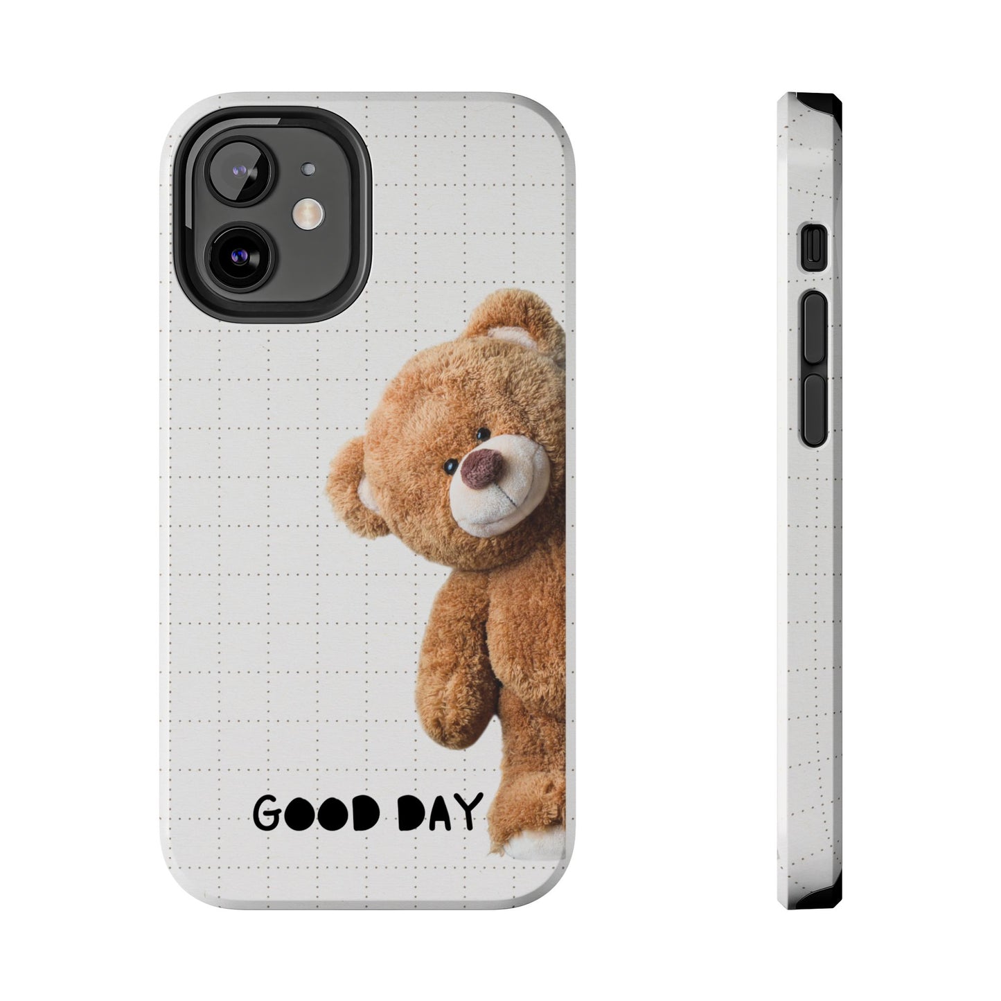 Good Day Teddy Bear Phone Cases, Cute, Gift for Friends, Teddy Bear Lover's Case