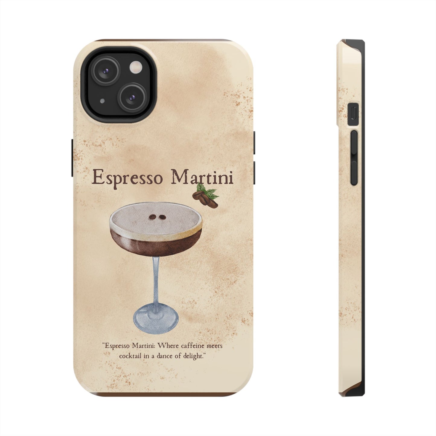 Espresso Martini Tough Phone Cases | Stylish Drink Design | Unique Gift for Cocktail Lovers | Perfect for Any Occasion