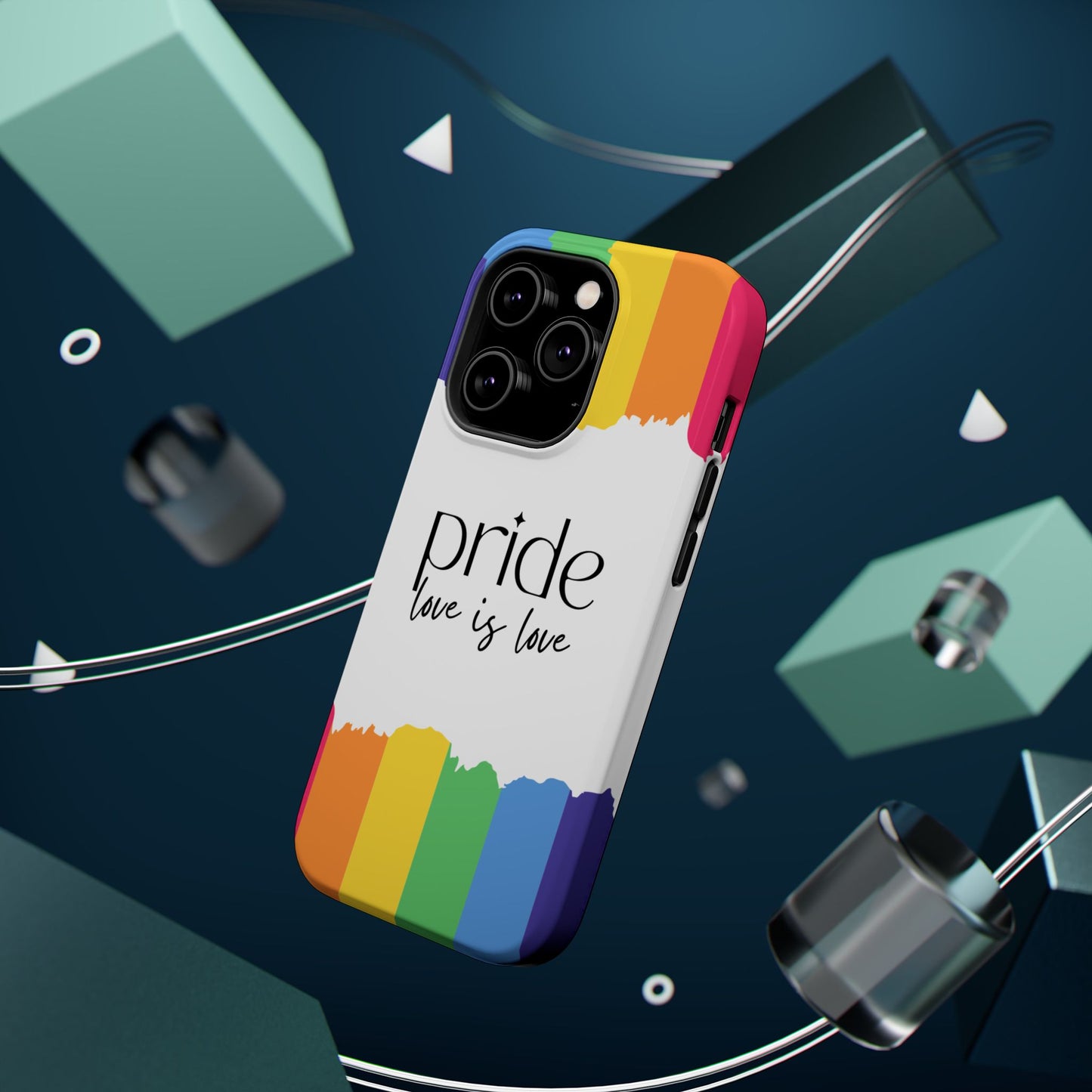 Pride - Love is Love, LGBTQ+, Rainbow Tough Phone Case