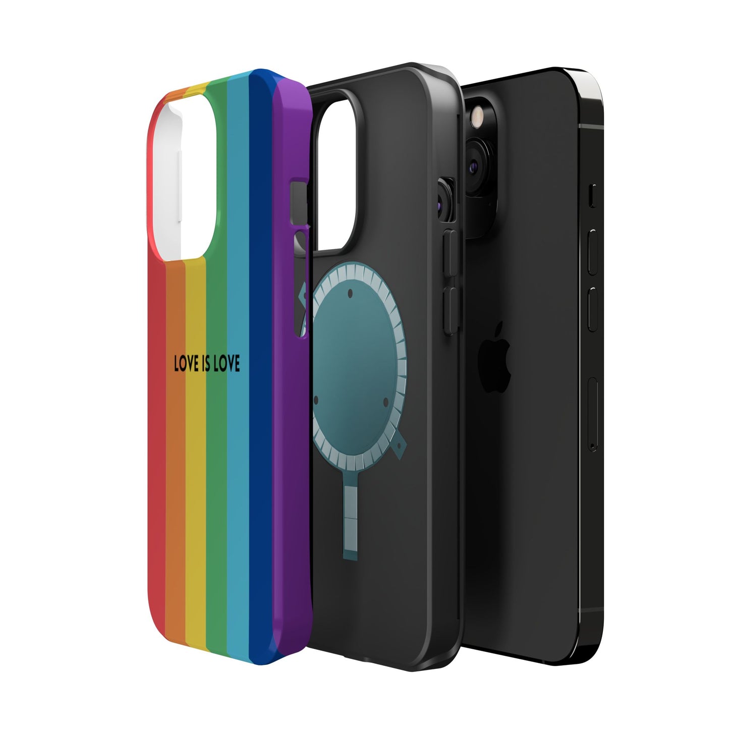 lOVE IS LOVE- Rainbow, LGBTQ+ Pride MAGNETIC Phone Case