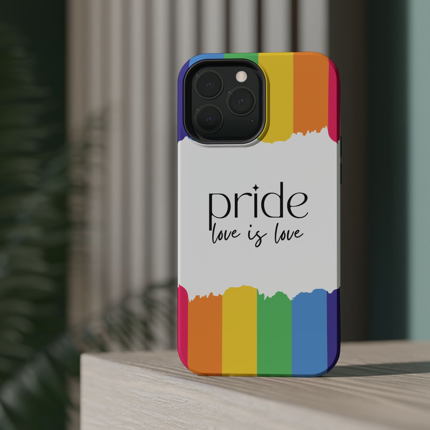 Pride - Love is Love, LGBTQ+, Rainbow Tough Phone Case