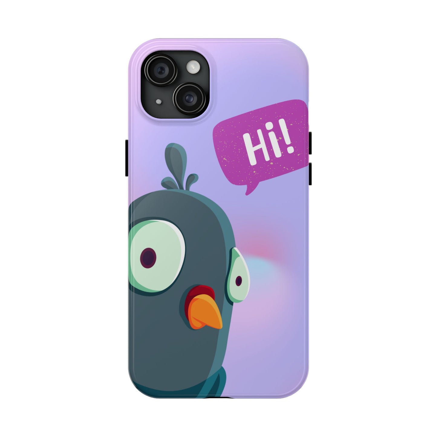Colorful Cartoon Bird Tough Phone Case - Say Hi!