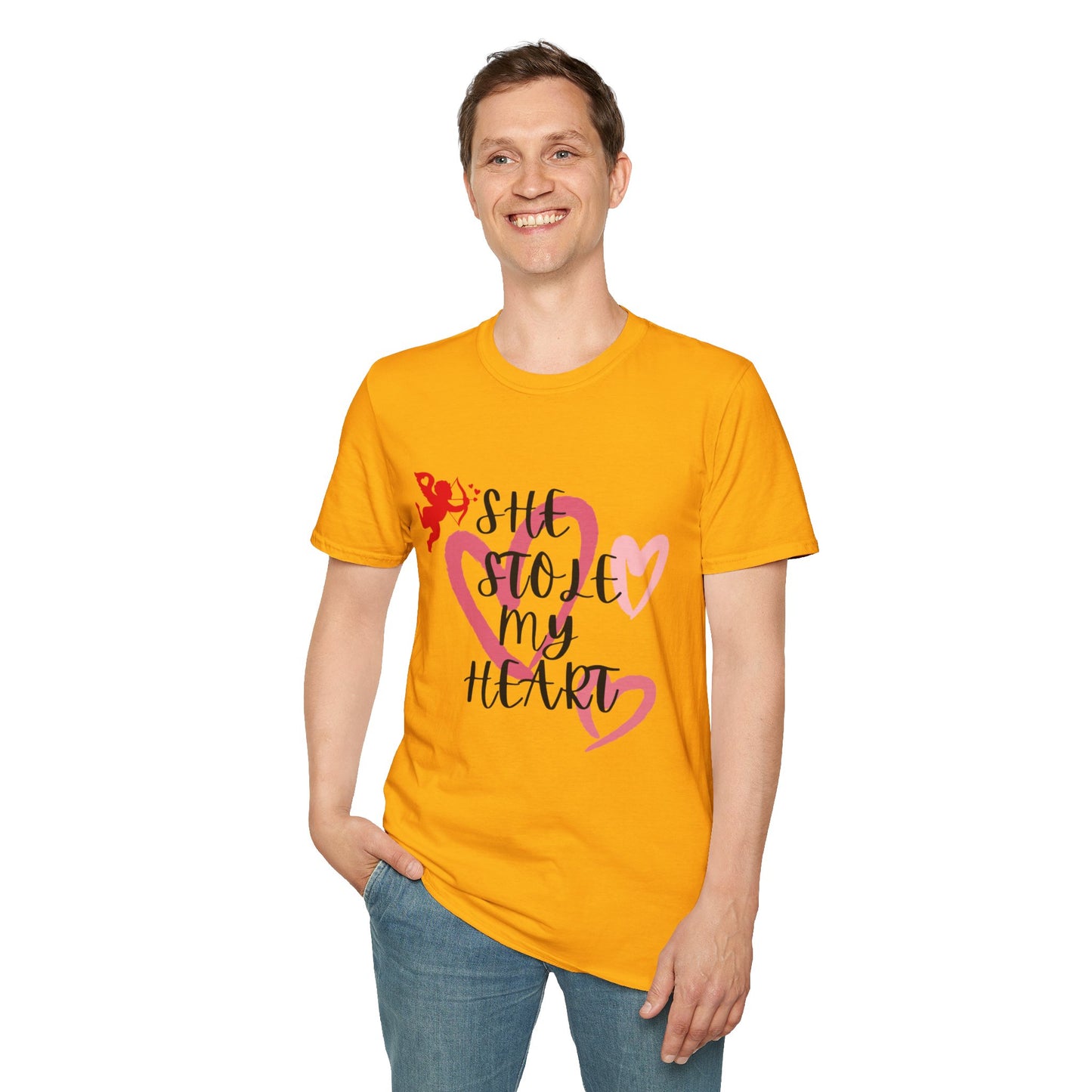 SHe Stole My Heart Unisex T-Shirt - Cute Valentine’s Day Couple Shift