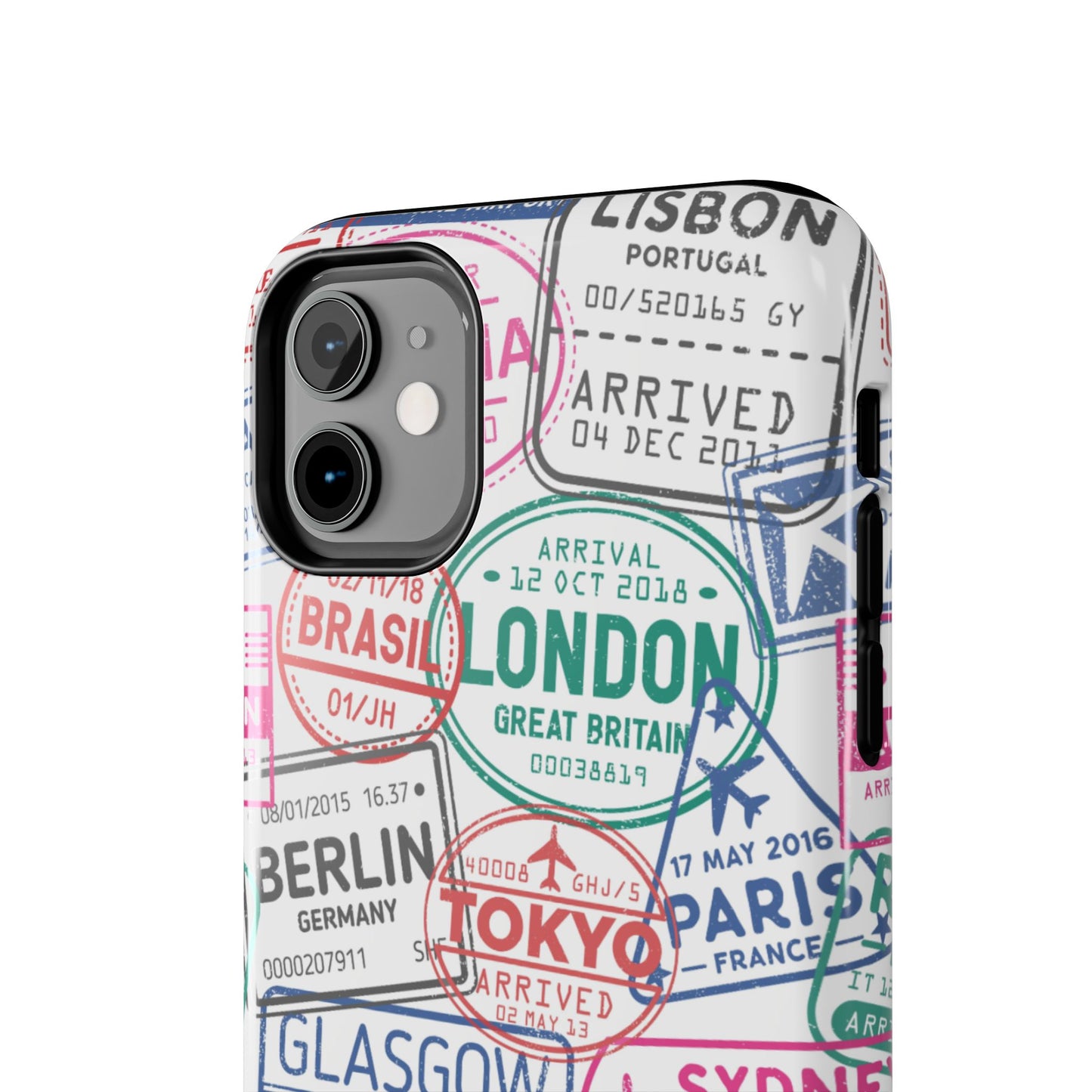 Travel-Inspired, Passport, Travelers, Adventure Stamp, Unique Phone Case
