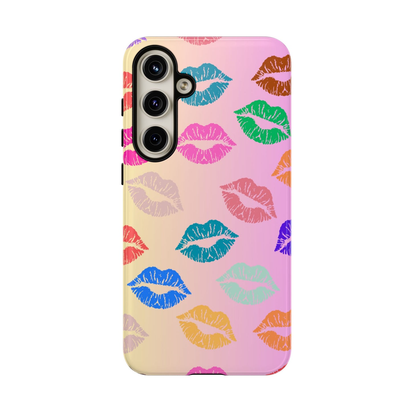 Kiss Print Tough Phone Cases Cute, Durable for Samsung