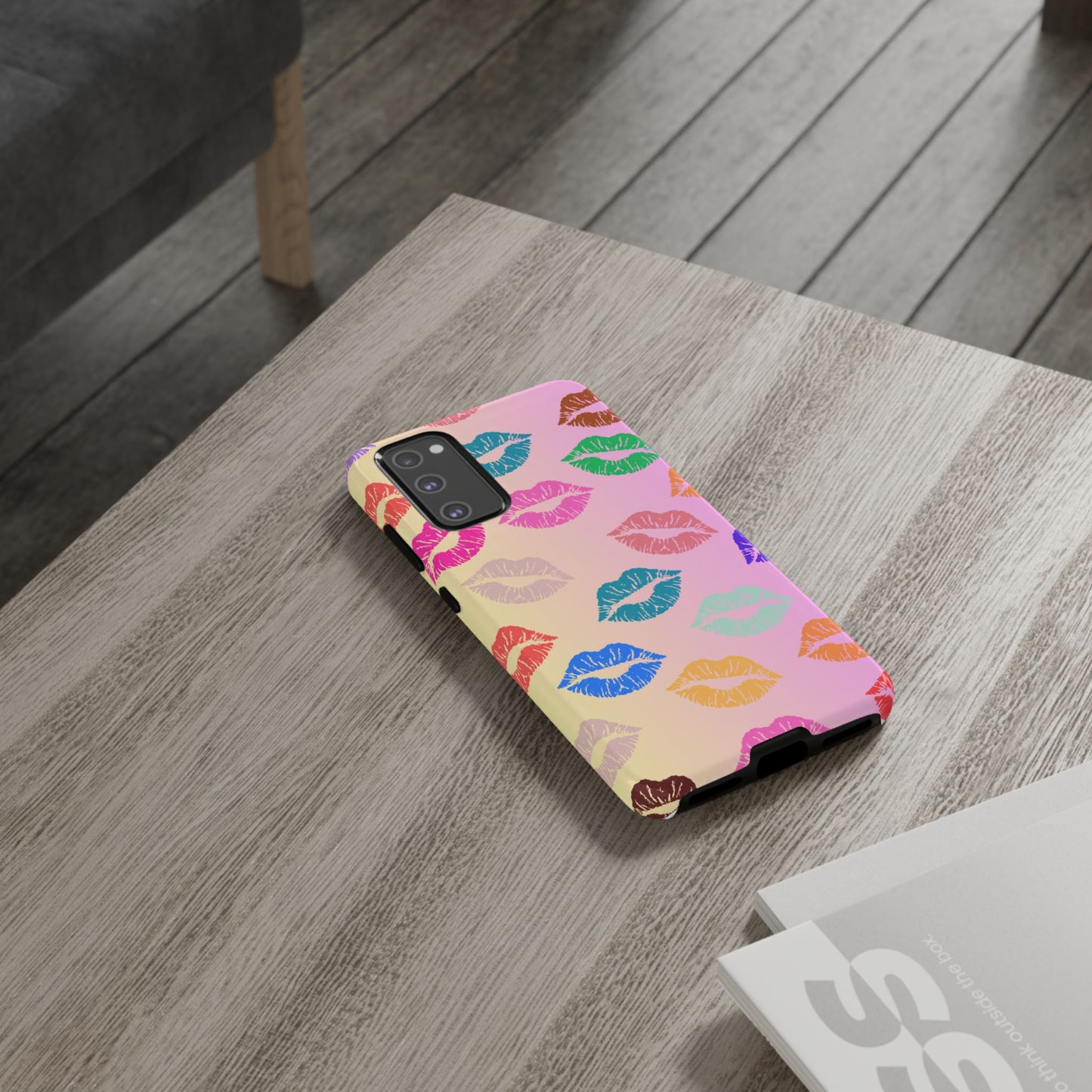 Kiss Print Tough Phone Cases Cute, Durable for Samsung