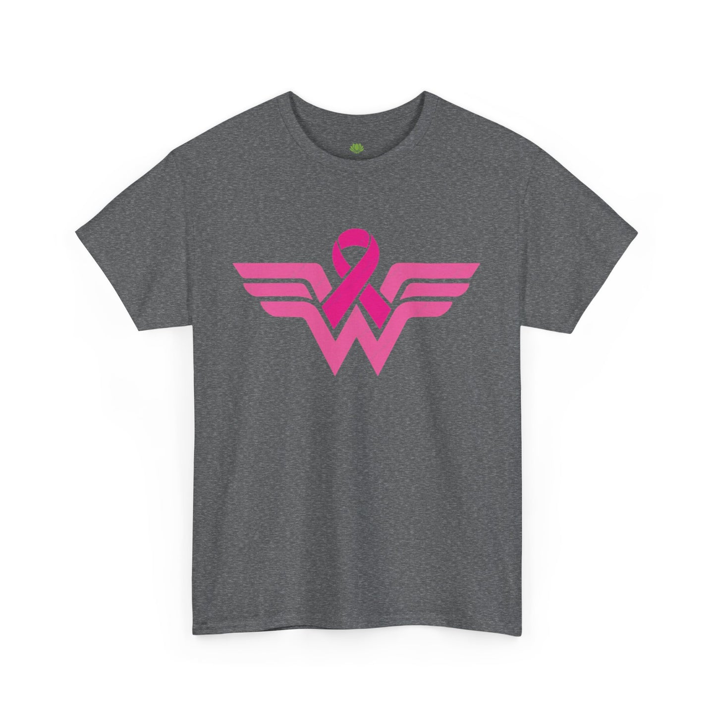 Pink Ribbon Wonder Woman Breast Cancer Awareness Unisex Cotton Tee