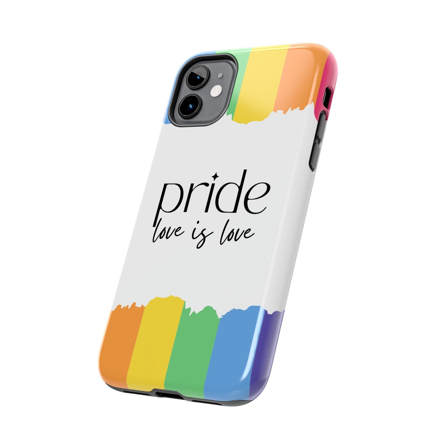 Pride - Love is Love, LGBTQ+, Rainbow Tough Phone Case