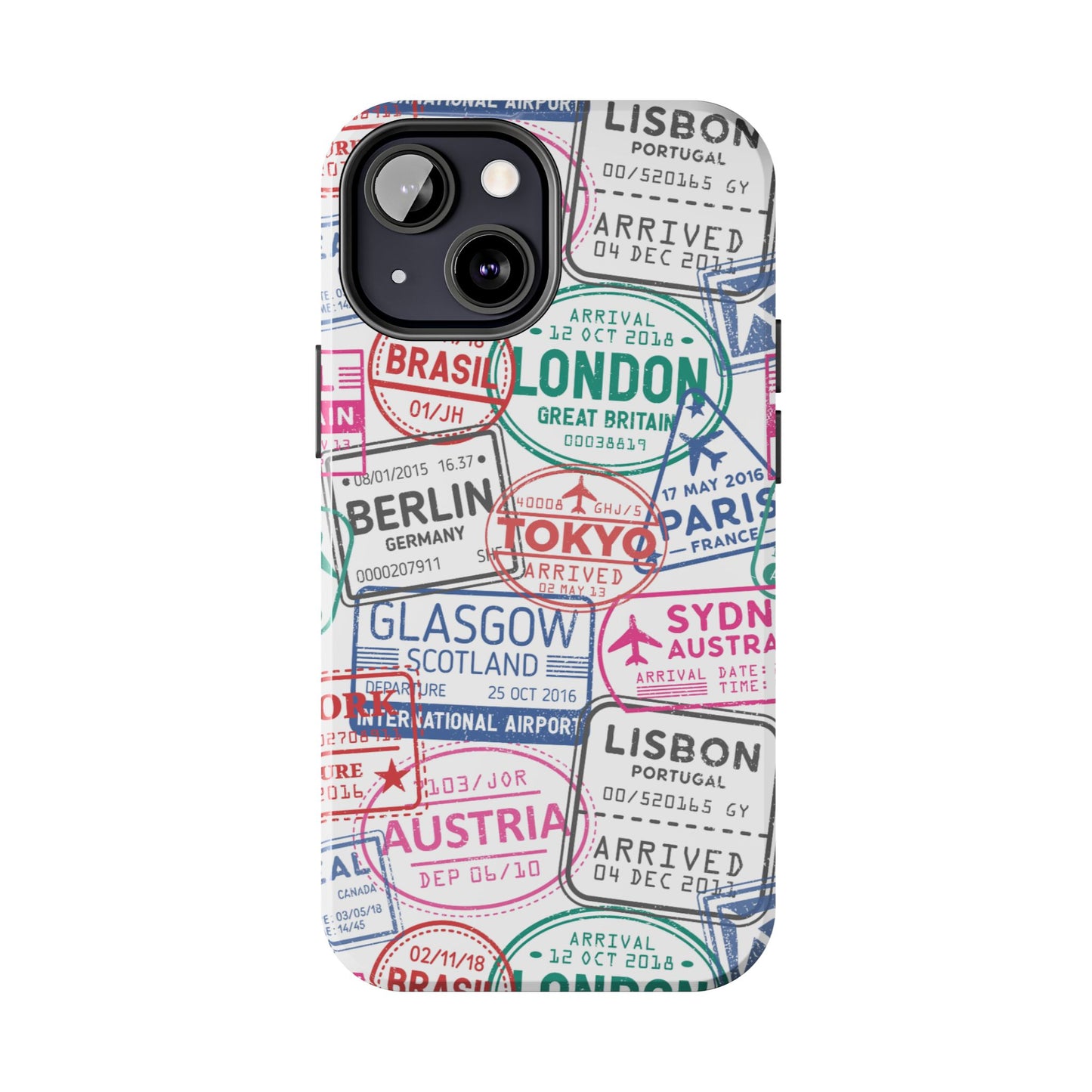 Travel-Inspired, Passport, Travelers, Adventure Stamp, Unique Phone Case