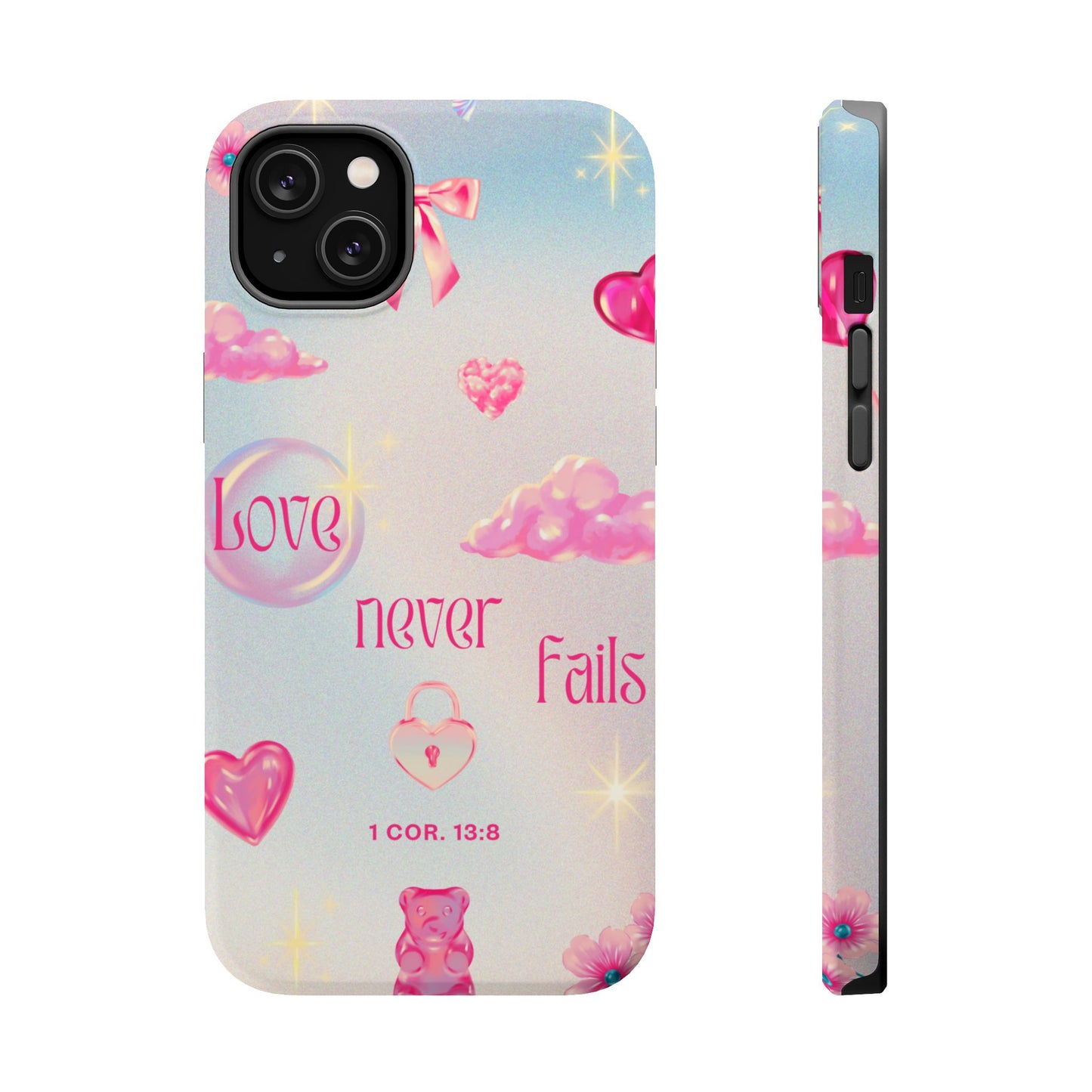 Love Never Fails Bible Verse Tough MAGNETIC Phone Case