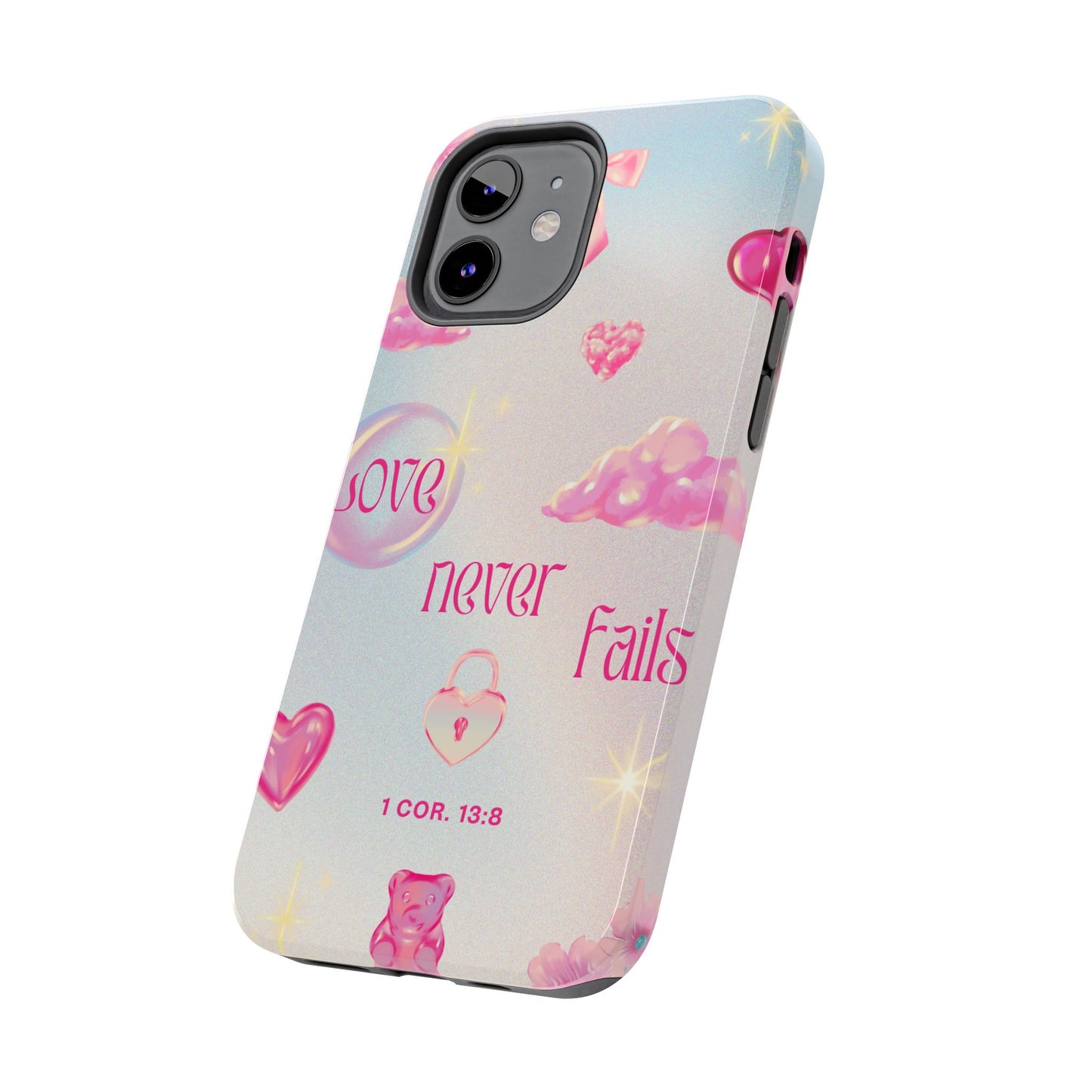 Love Never Fails Bible Verse Tough Phone Case