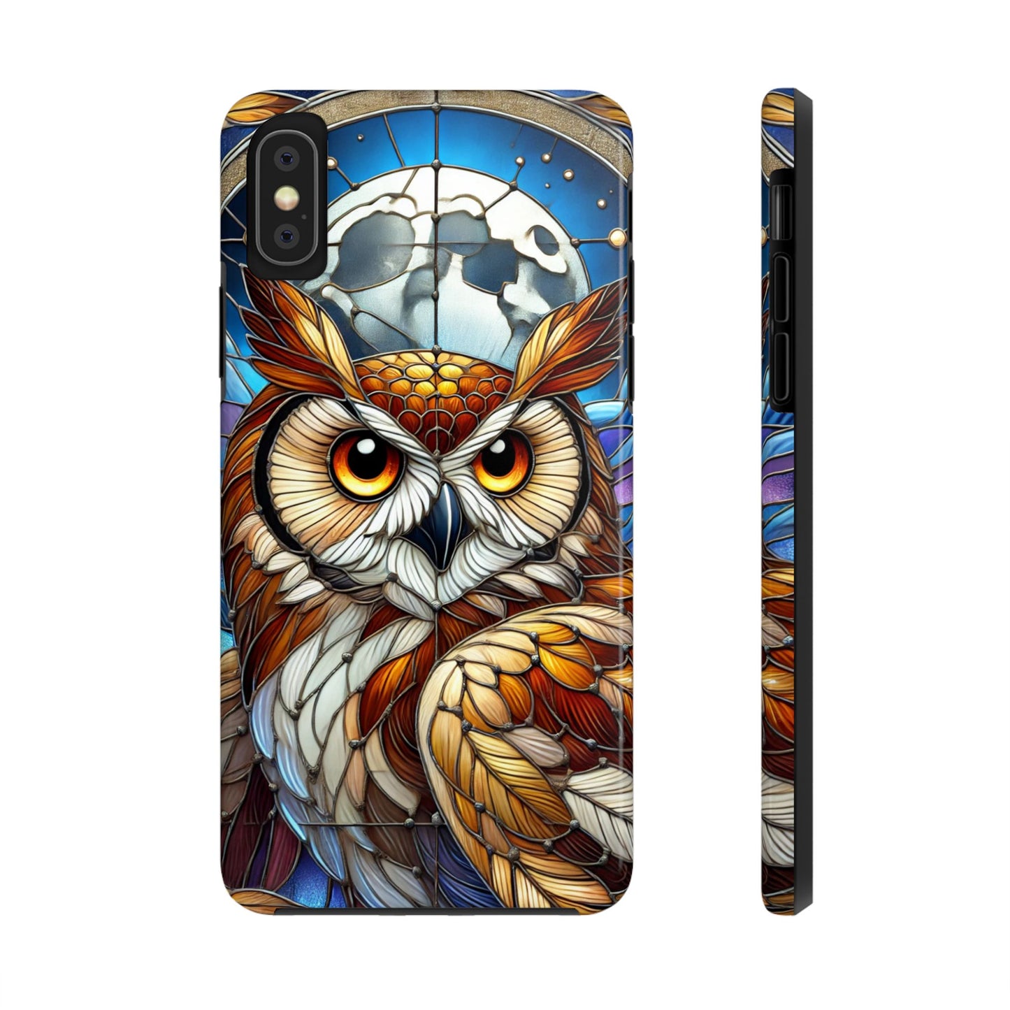 IPhone Case - Owl Stained Glass Design - Durable Protection