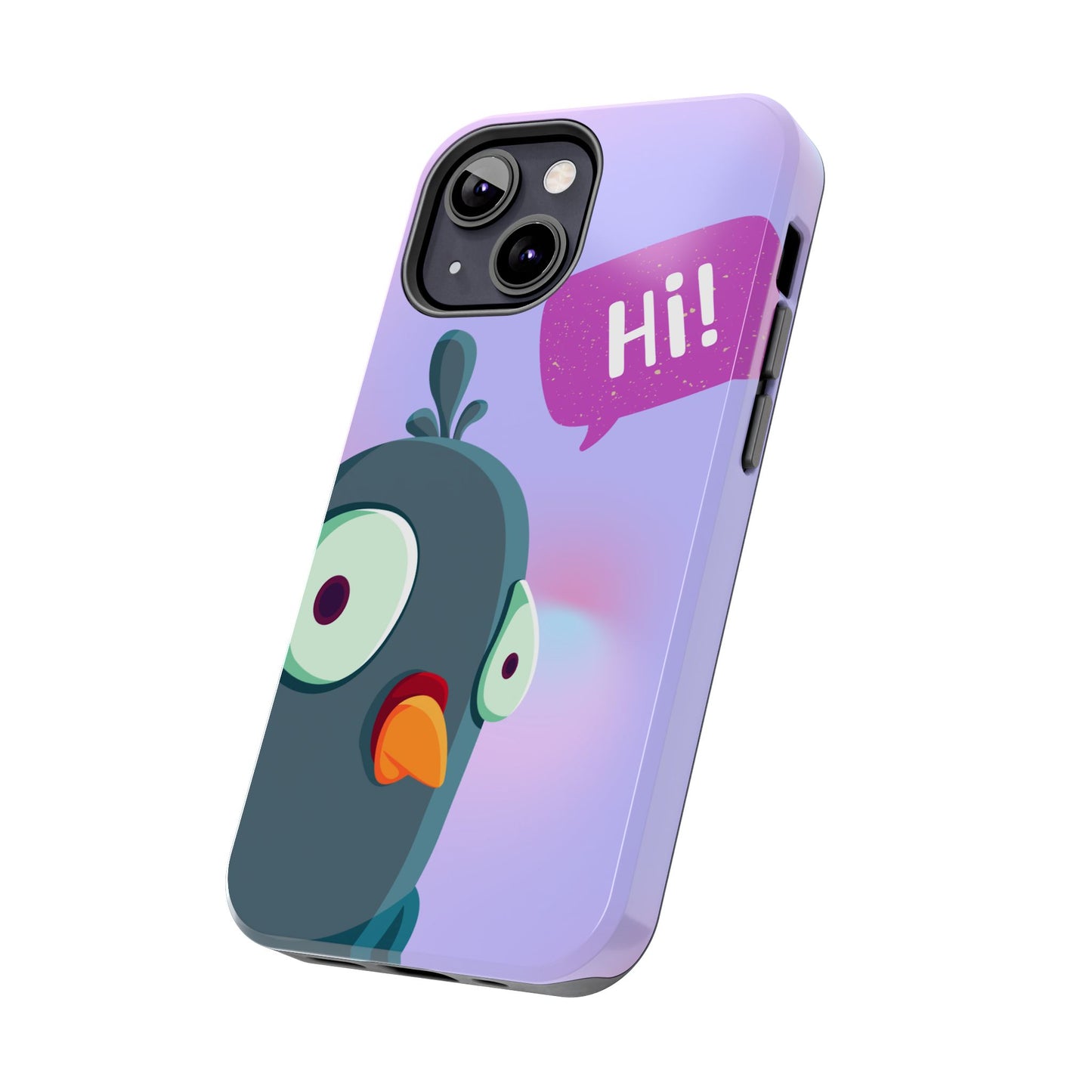 Colorful Cartoon Bird Tough Phone Case - Say Hi!