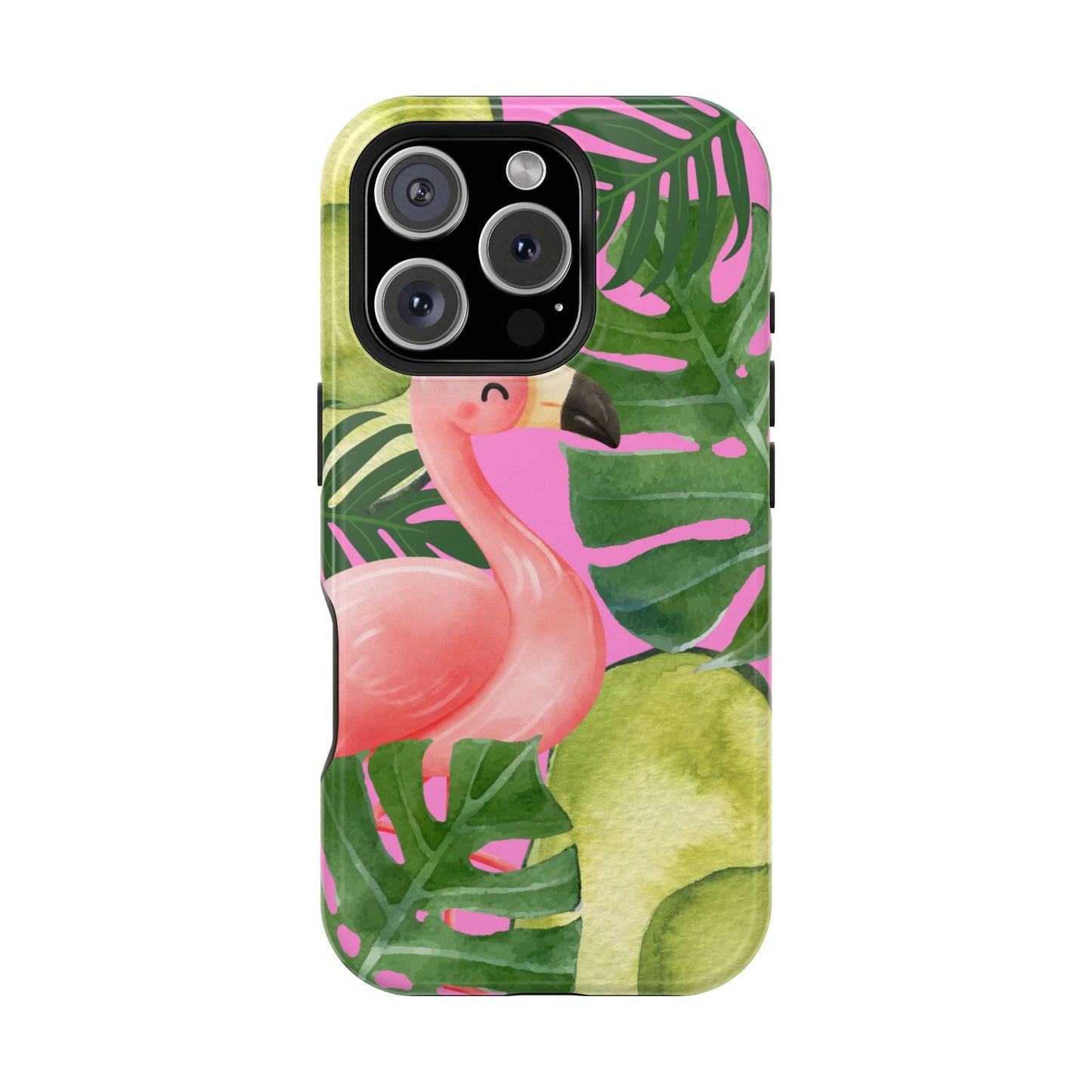 Tropical Flamingo, Cute, Summer Vibes MAGNETIC Tough Phone Case