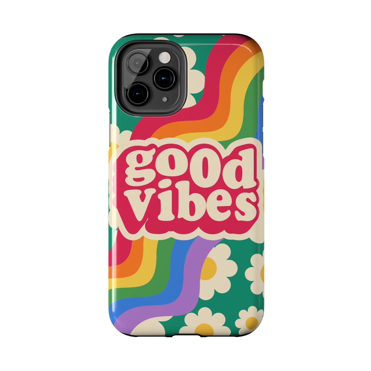 Good Vibes Tough Phone Cases, Colorful, Cheerful Phone Protection, Gifts for Friends