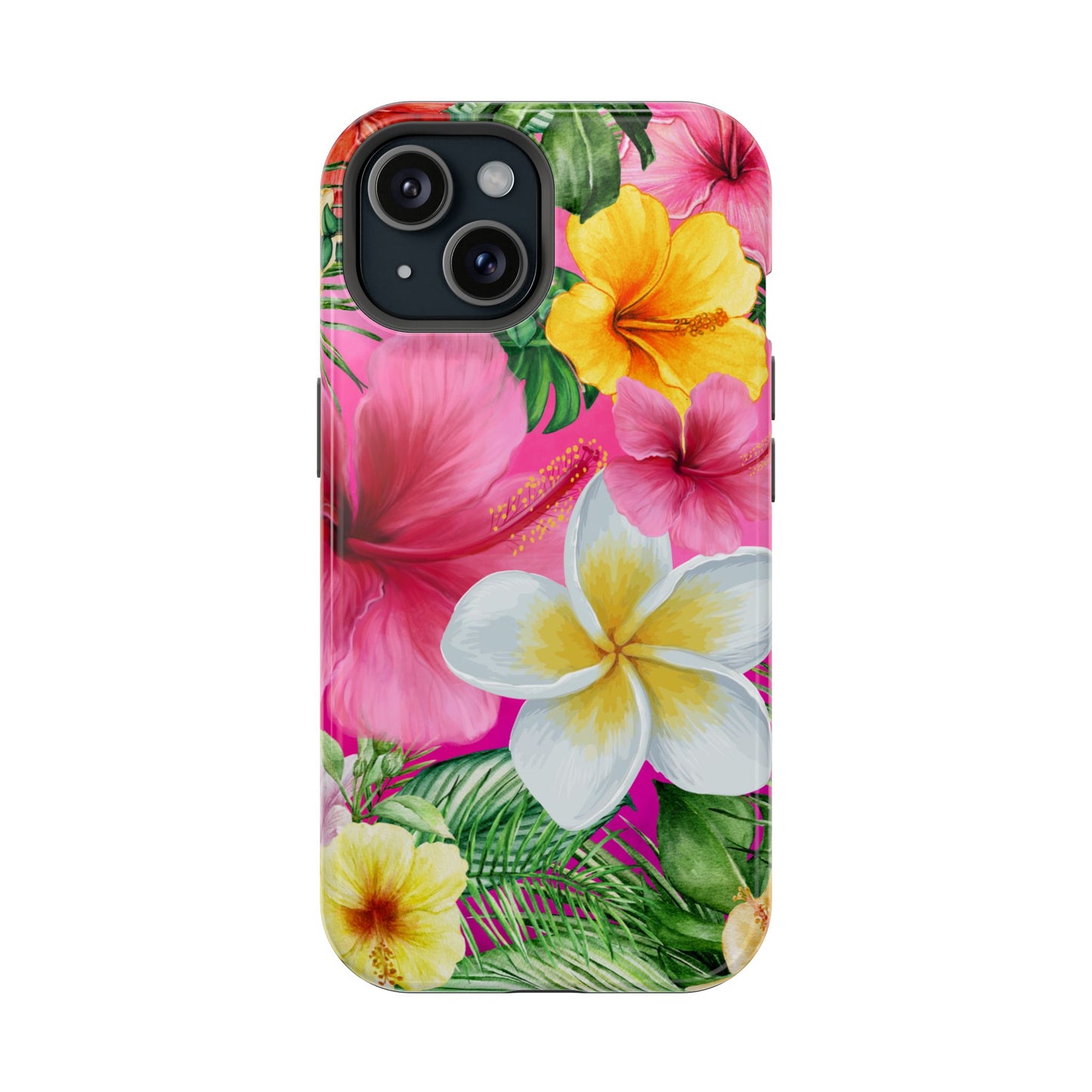 Tropical Floral MAGNETIC Phone Case - Tough, Durable, Chic Protection, Summer Vibes, Gift for Her