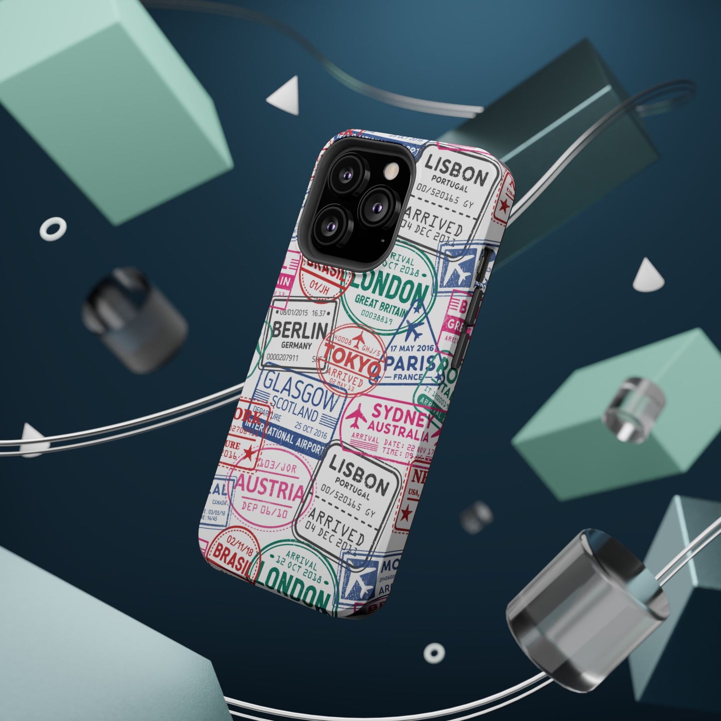 Travel-Inspired, Passport, Travelers, Adventure Stamp, Unique MAGNETIC Phone Case