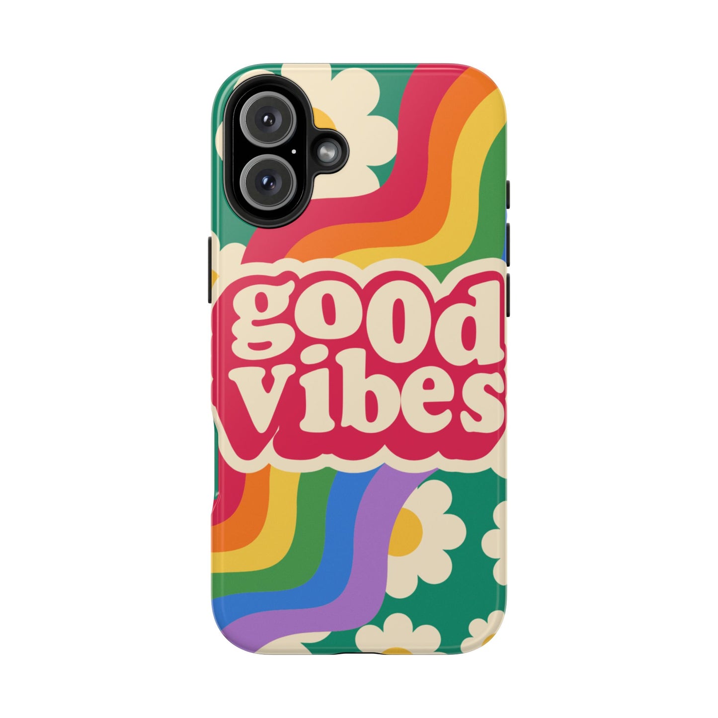 Good Vibes Tough Phone Cases, Colorful, Cheerful Phone Protection, Gifts for Friends