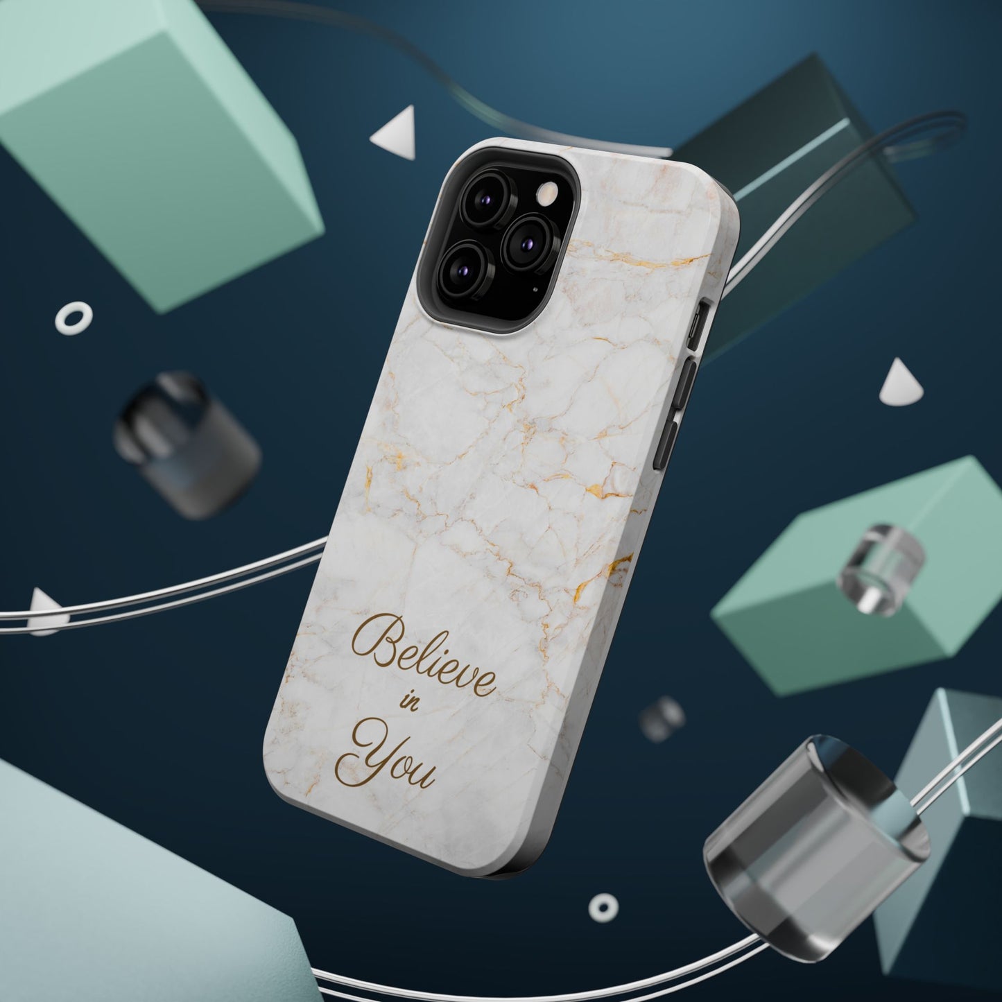 Elegant Motivational, Inspirational - Believe in You, Tough MAGNETIC Phone Case
