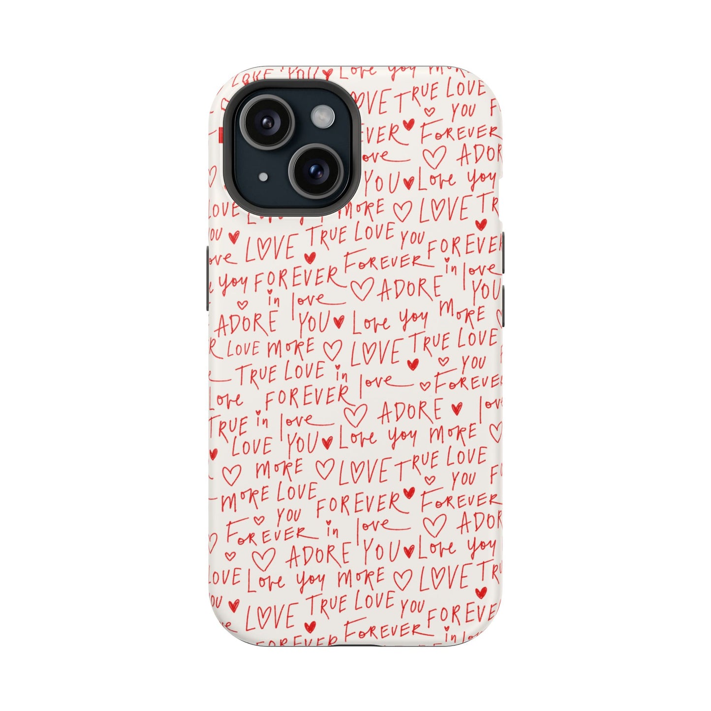 Love Hearts MAGNETIC Tough Case for iPhone, Cute Heart Design, Adore You Case, True Love Protection
