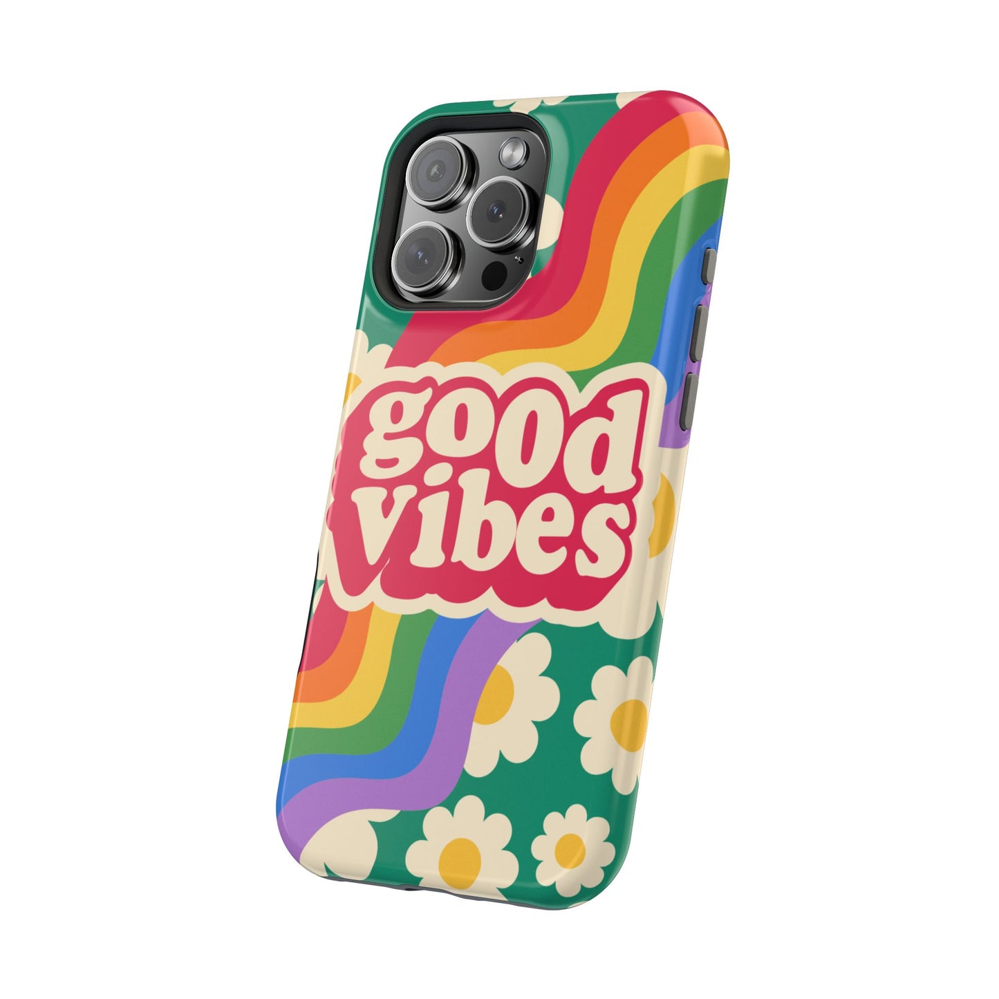 Good Vibes MAGNETIC Tough Phone Cases, Colorful, Cheerful Phone Protection, Gifts for Friends