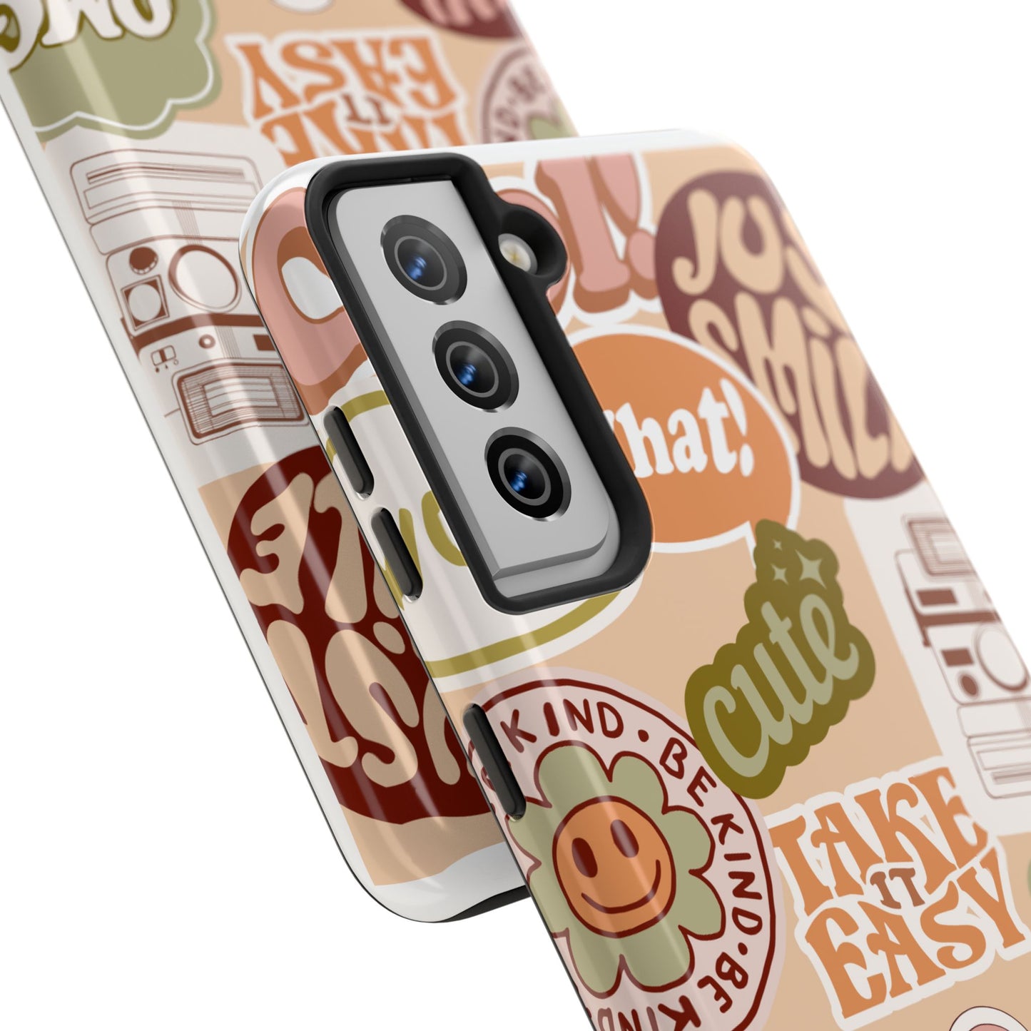 Vibrant, Positive Affirmation Sticker Phone Cases, Cute for Teens, Fun Ideas, Everyday Use