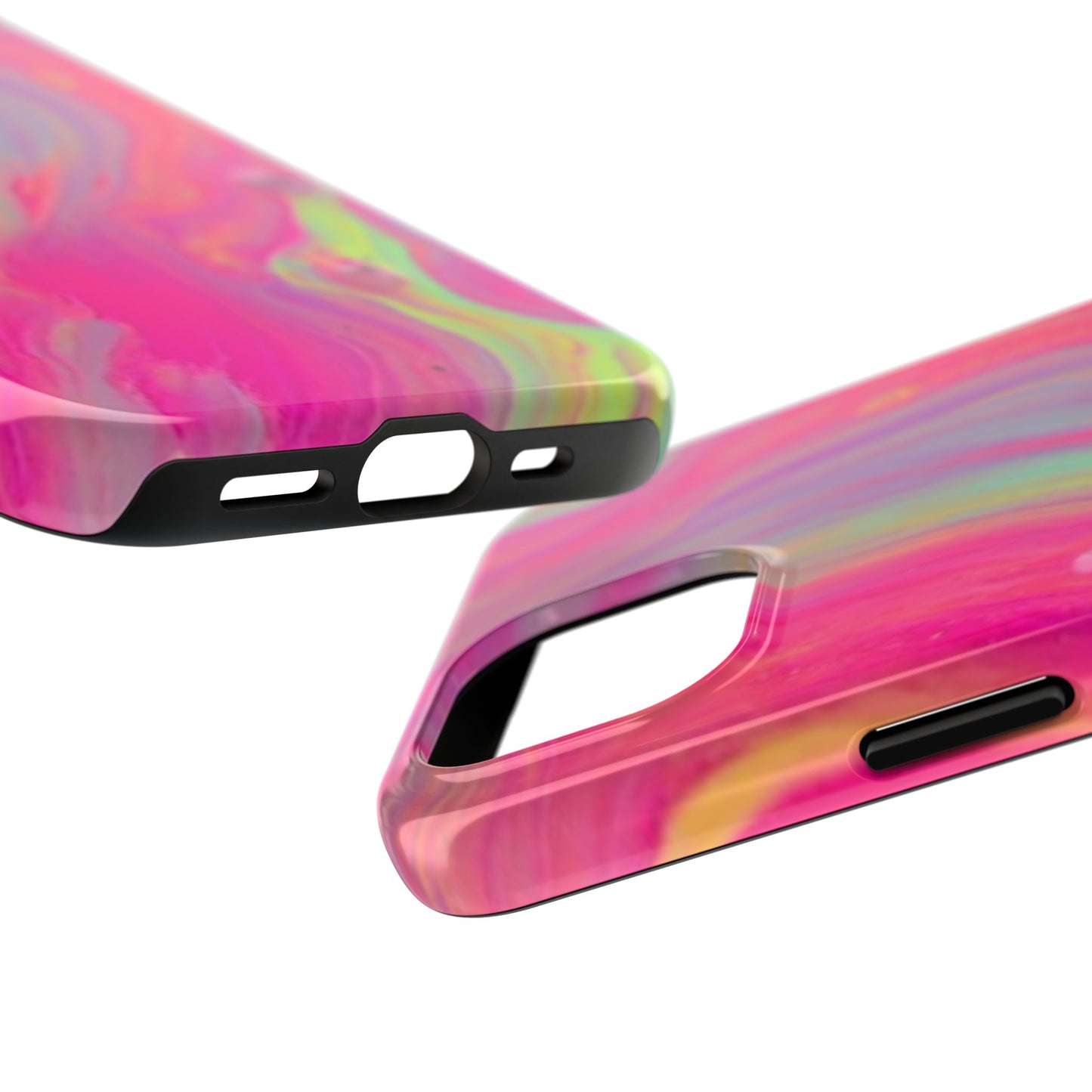 Colorful Swirl Futuristic Tough Phone Case, Stylish Durable Cover for Iphone