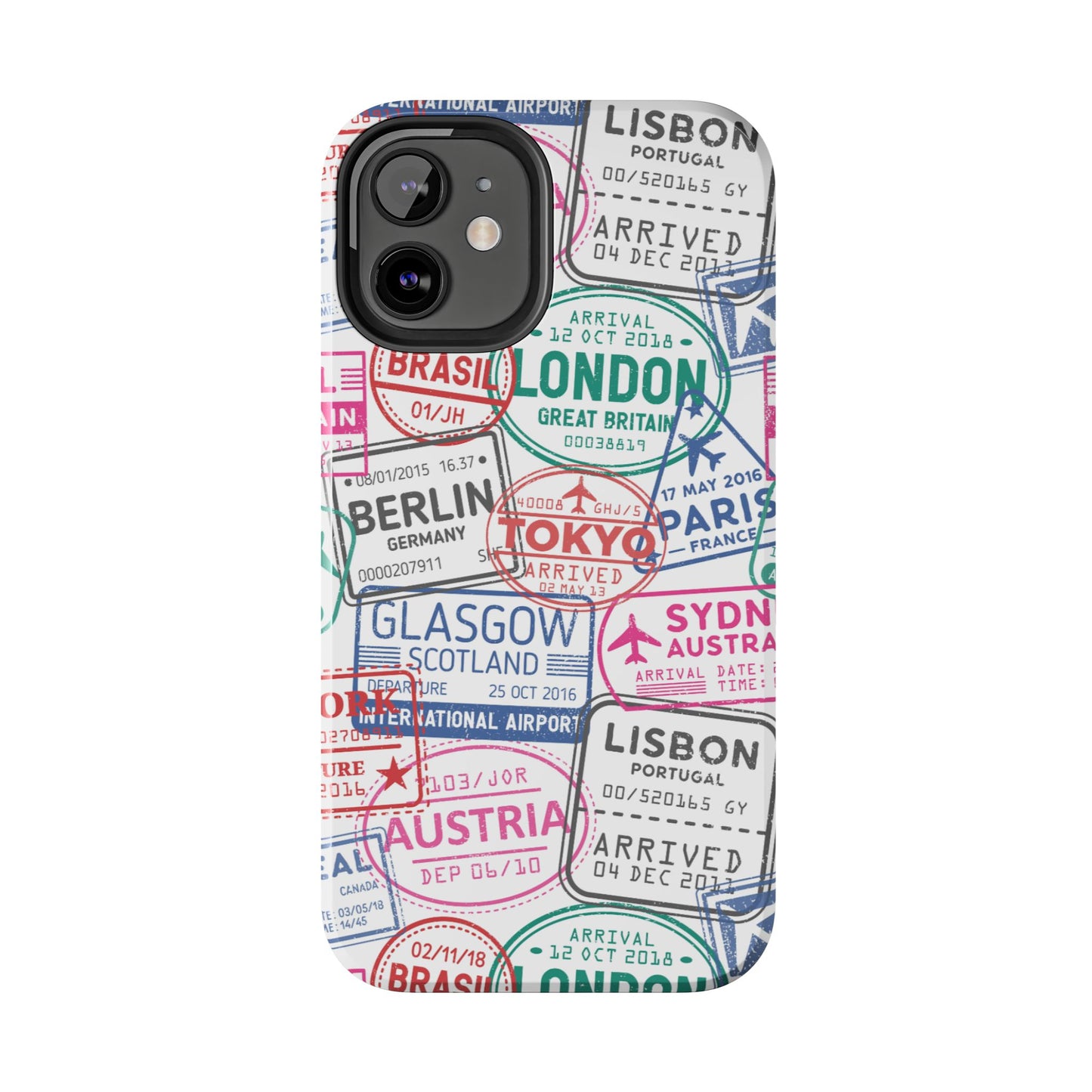 Travel-Inspired, Passport, Travelers, Adventure Stamp, Unique Phone Case