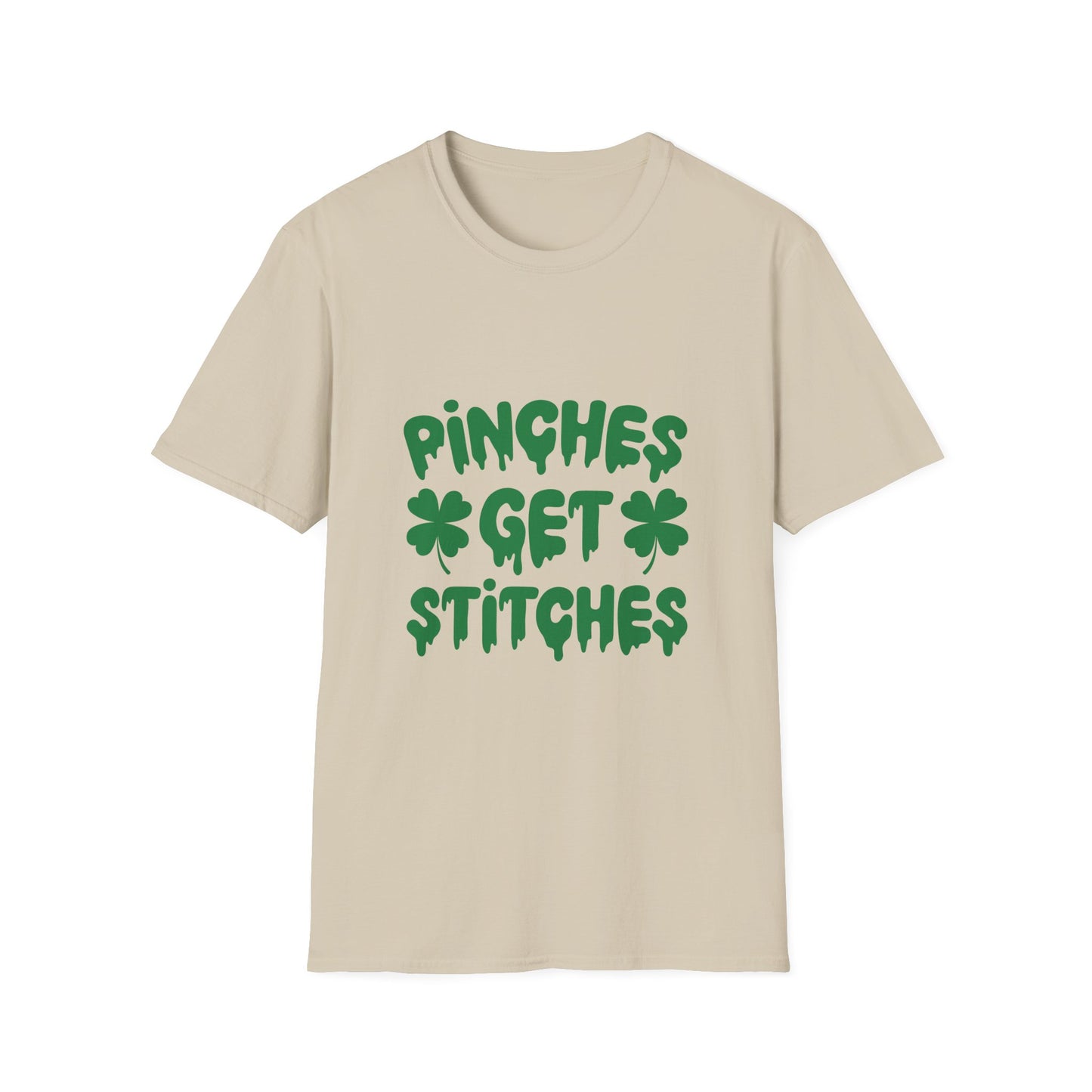 St Patrick's Day Unisex T-Shirt - 'Pinches Get Stitches' Tee