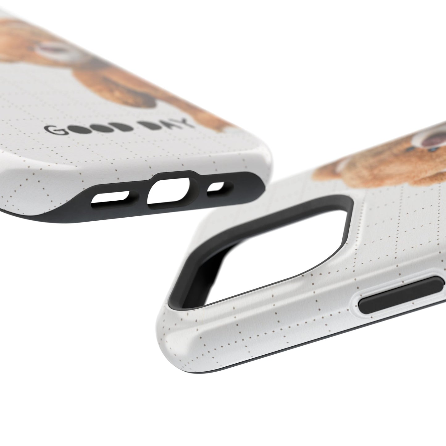 Good Day Teddy Bear MAGNETIC Phone Cases, Cute, Gift for Friends, Teddy Bear Lover's Case