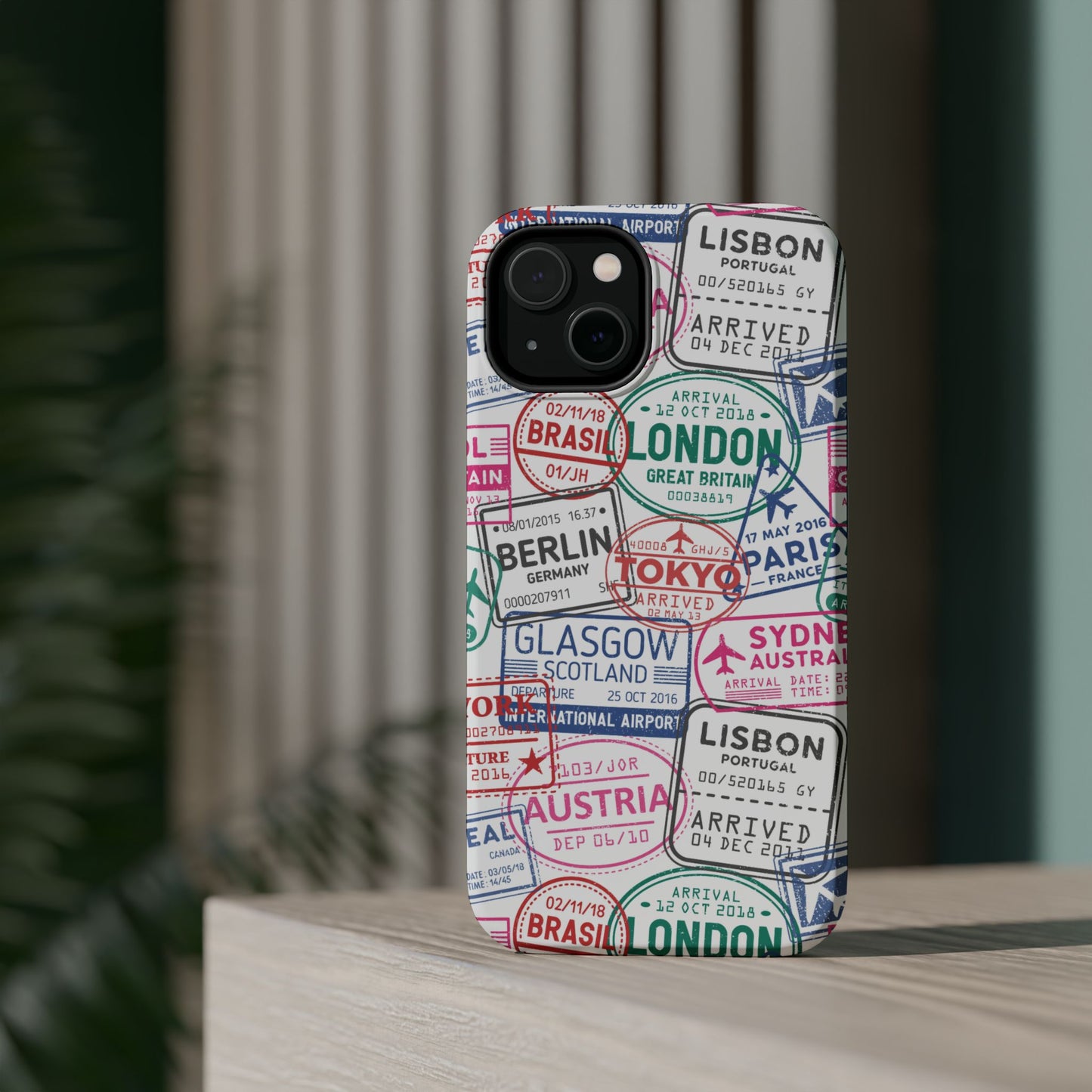 Travel-Inspired, Passport, Travelers, Adventure Stamp, Unique MAGNETIC Phone Case