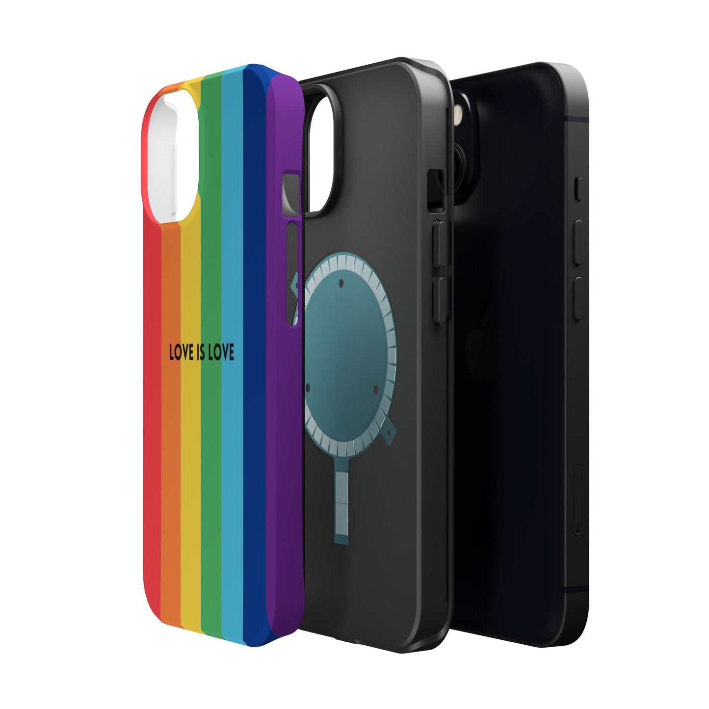 lOVE IS LOVE- Rainbow, LGBTQ+ Pride MAGNETIC Phone Case