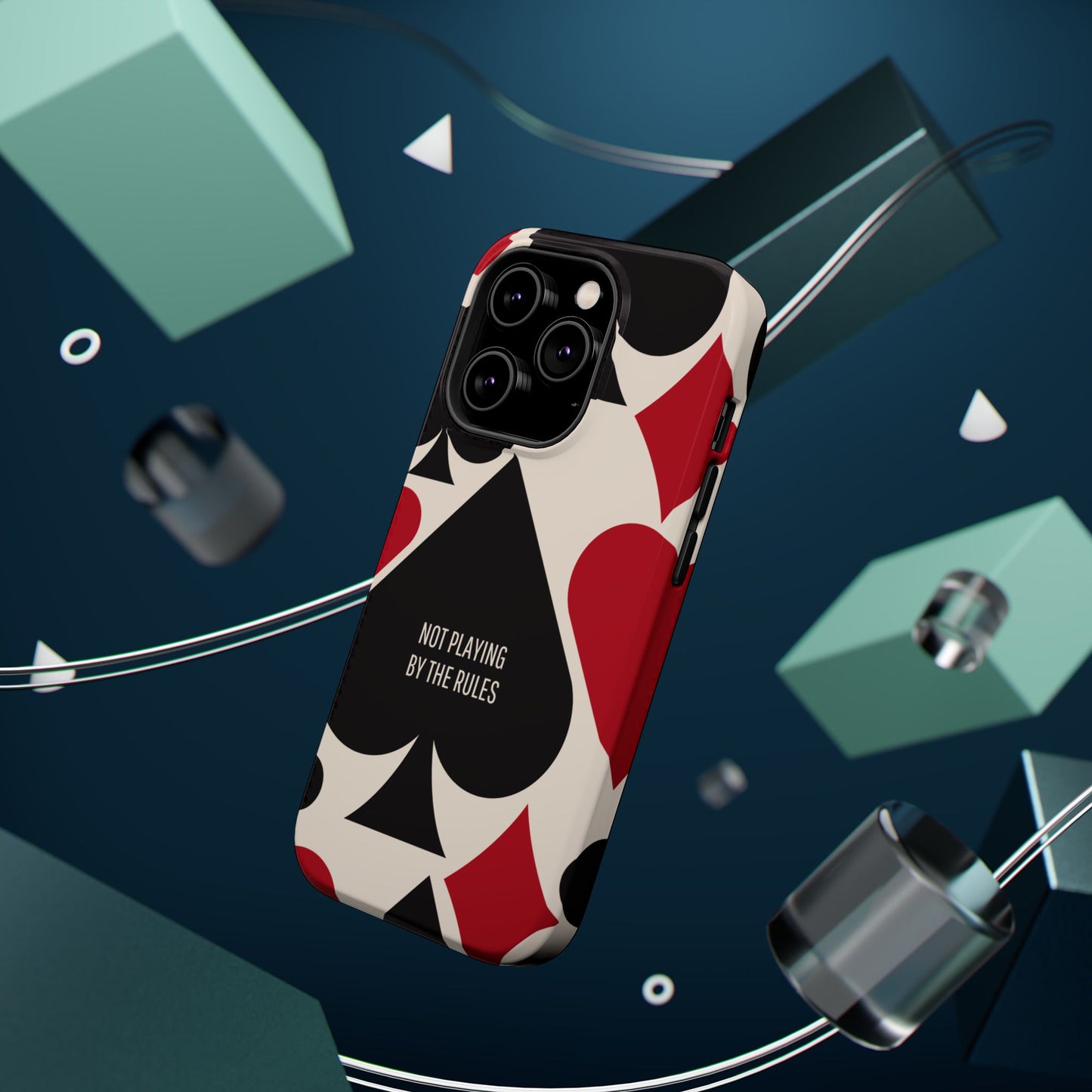 Bold Playing Card Tough Phone Case - Not Playing by the Rules for Iphone