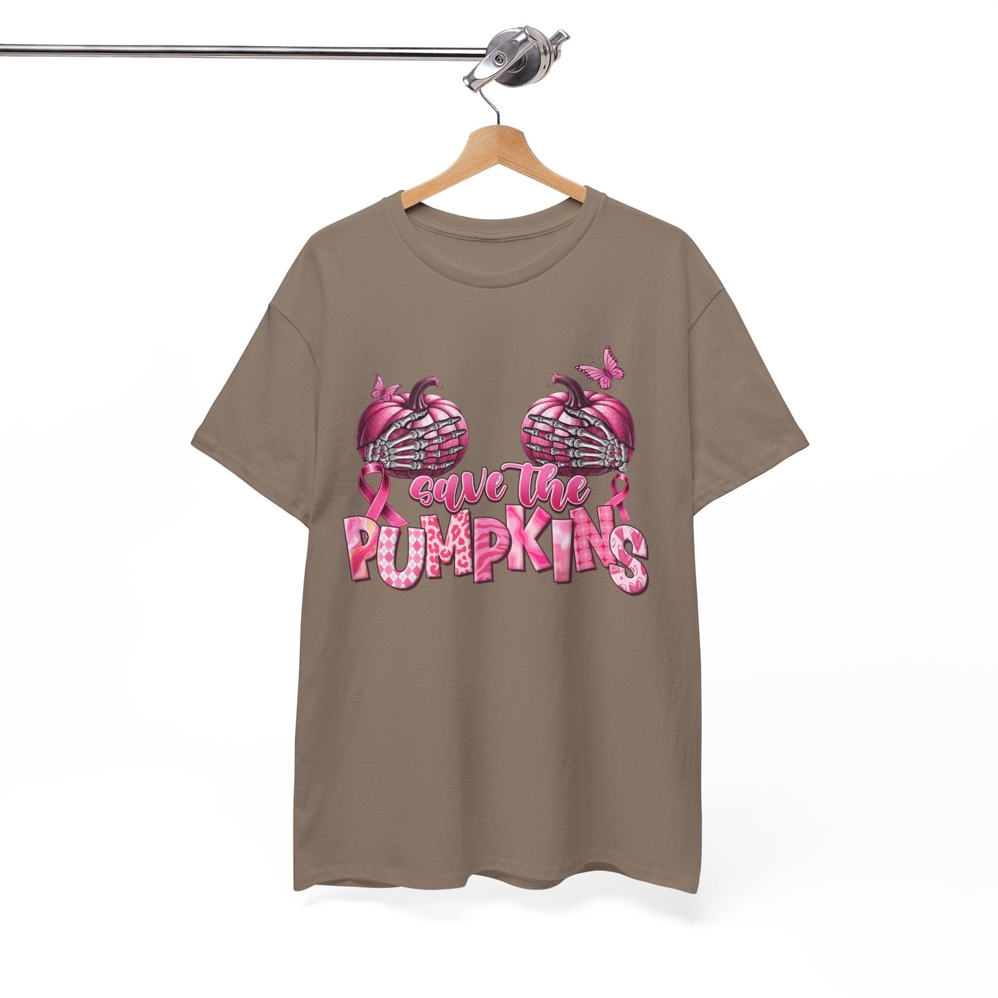 Save the Pumpkins Unisex Tee | Fall Fashion & Breast Cancer Awareness