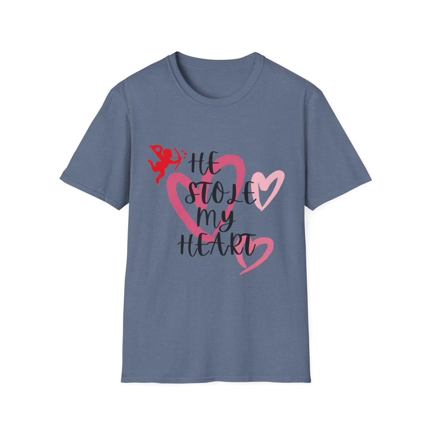 He Stole My Heart Unisex T-Shirt - Cute Valentine’s Day Couple Shift